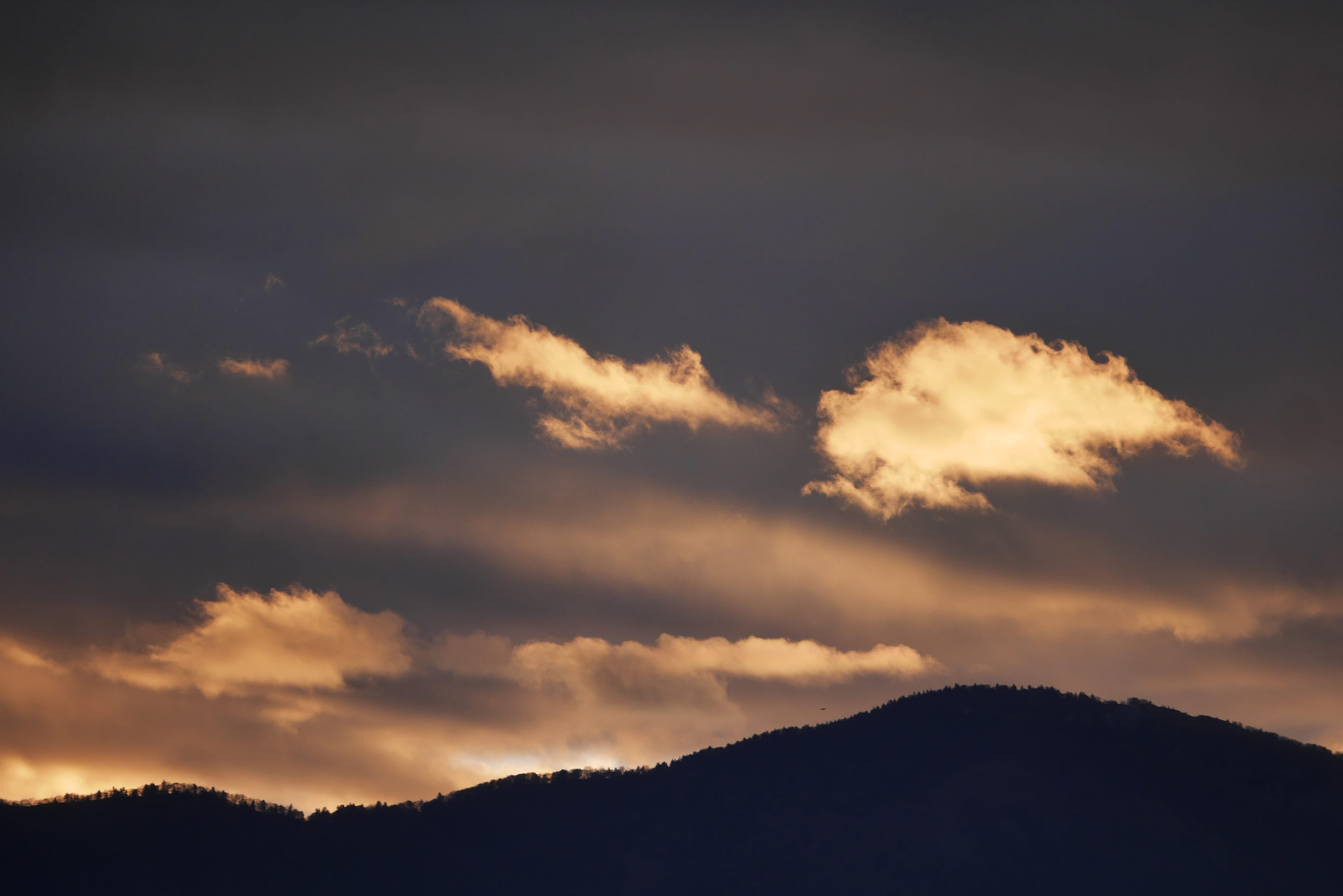 sky, landscape, mountain, 5K, background, dramatic sky, snow, silhouette, cloud - sky, hdwallpaper, fall, scenics - nature, tranquility, mountain range, HD Wallpaper