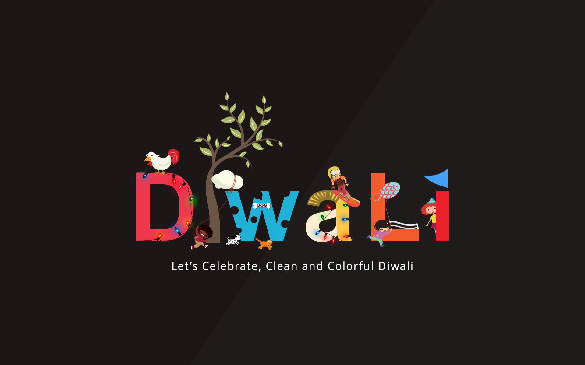 black background, Happy, Diwali, human representation, night, illuminated, western script, communication, capital letter, food and drink, no people, neon, HD Wallpaper
