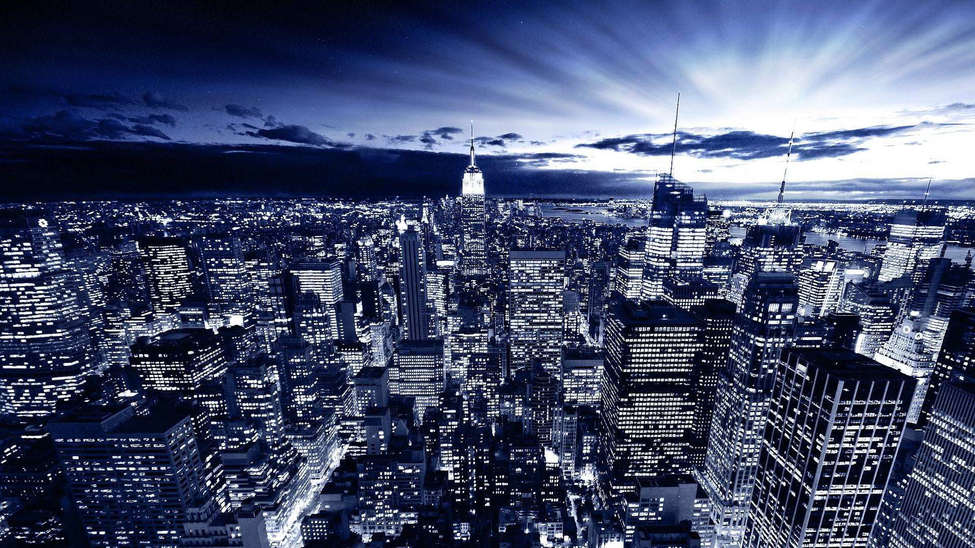 skyscraper, town, building, downtown, travel, highway, crowd, tall - high, night, aerial view, nature, residential district, tourism, construction, lights, HD Wallpaper