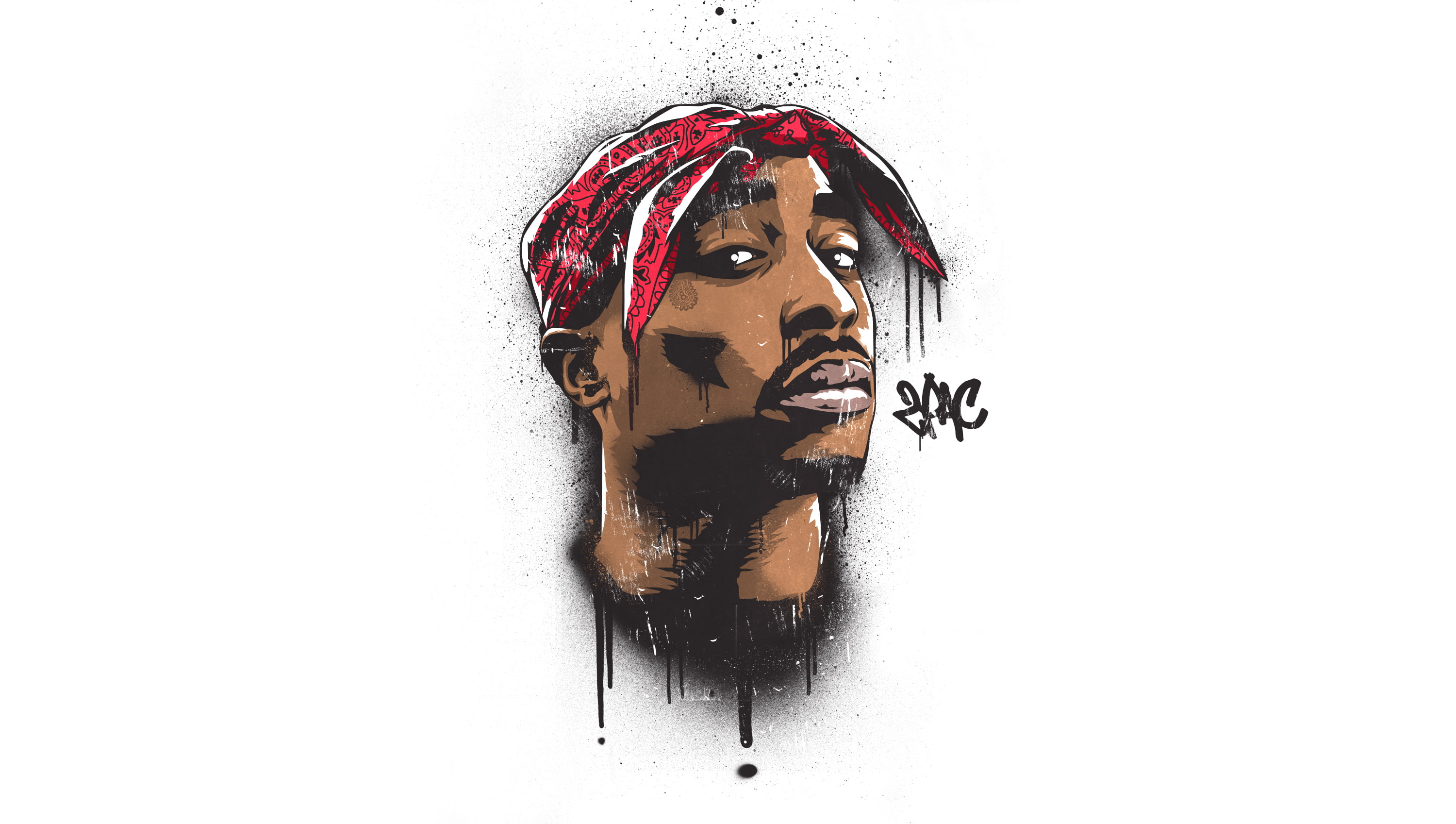 2K, Makaveli, 3000x1697 px, Hip Hop, HD Wallpaper