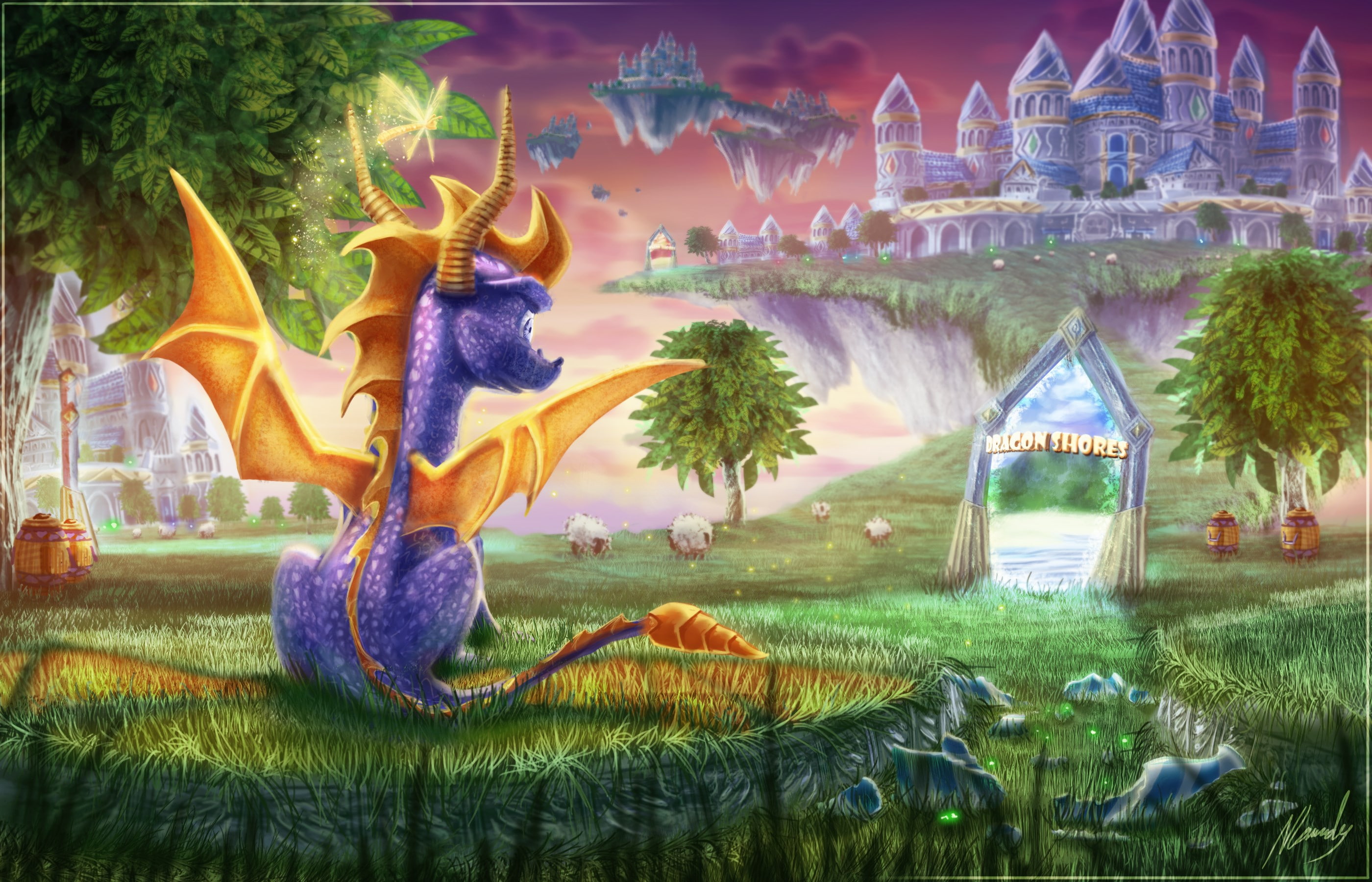 spyro the dragon, 2K, HD Wallpaper