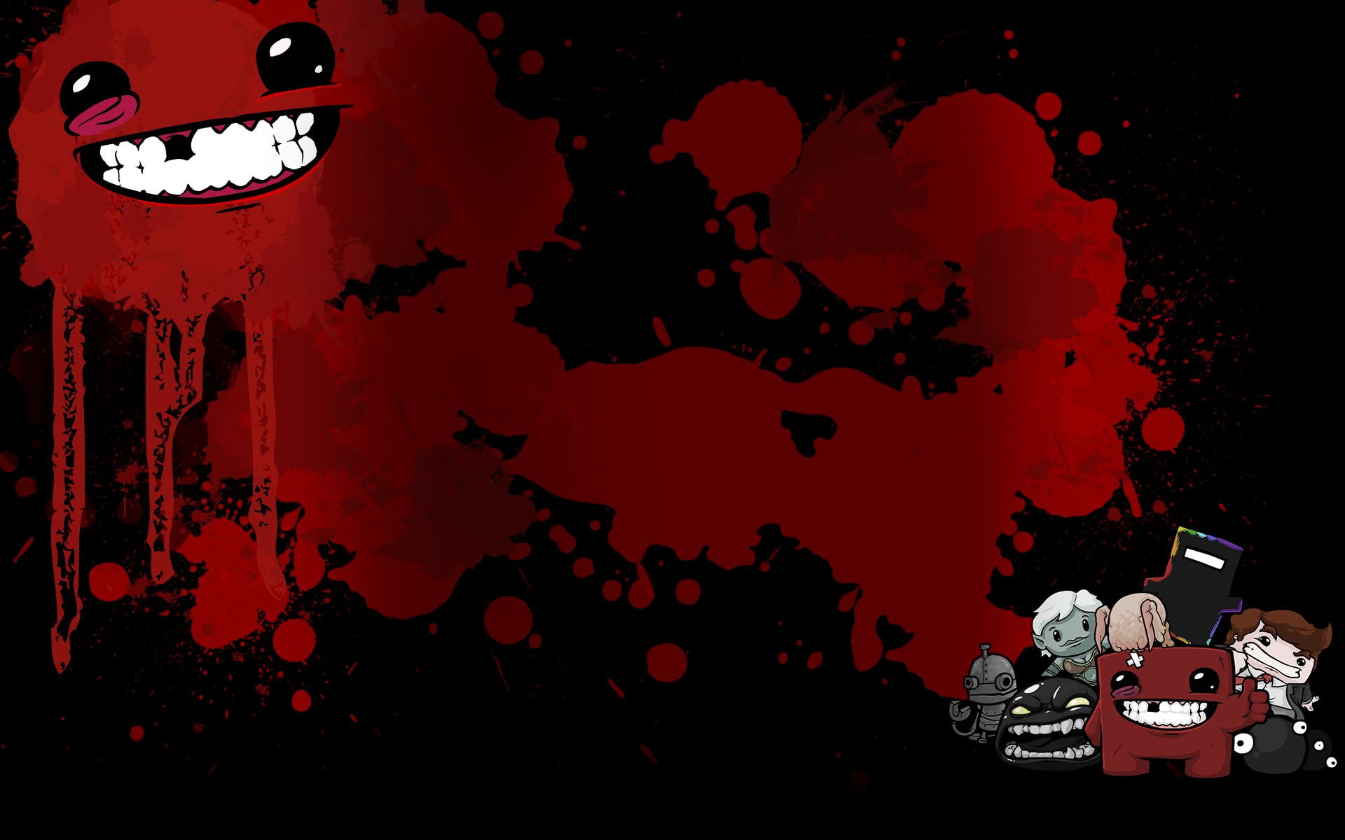 meat, animation, humor, boy, funny, 1080P, super, nintendo, platform, cartoon, HD Wallpaper