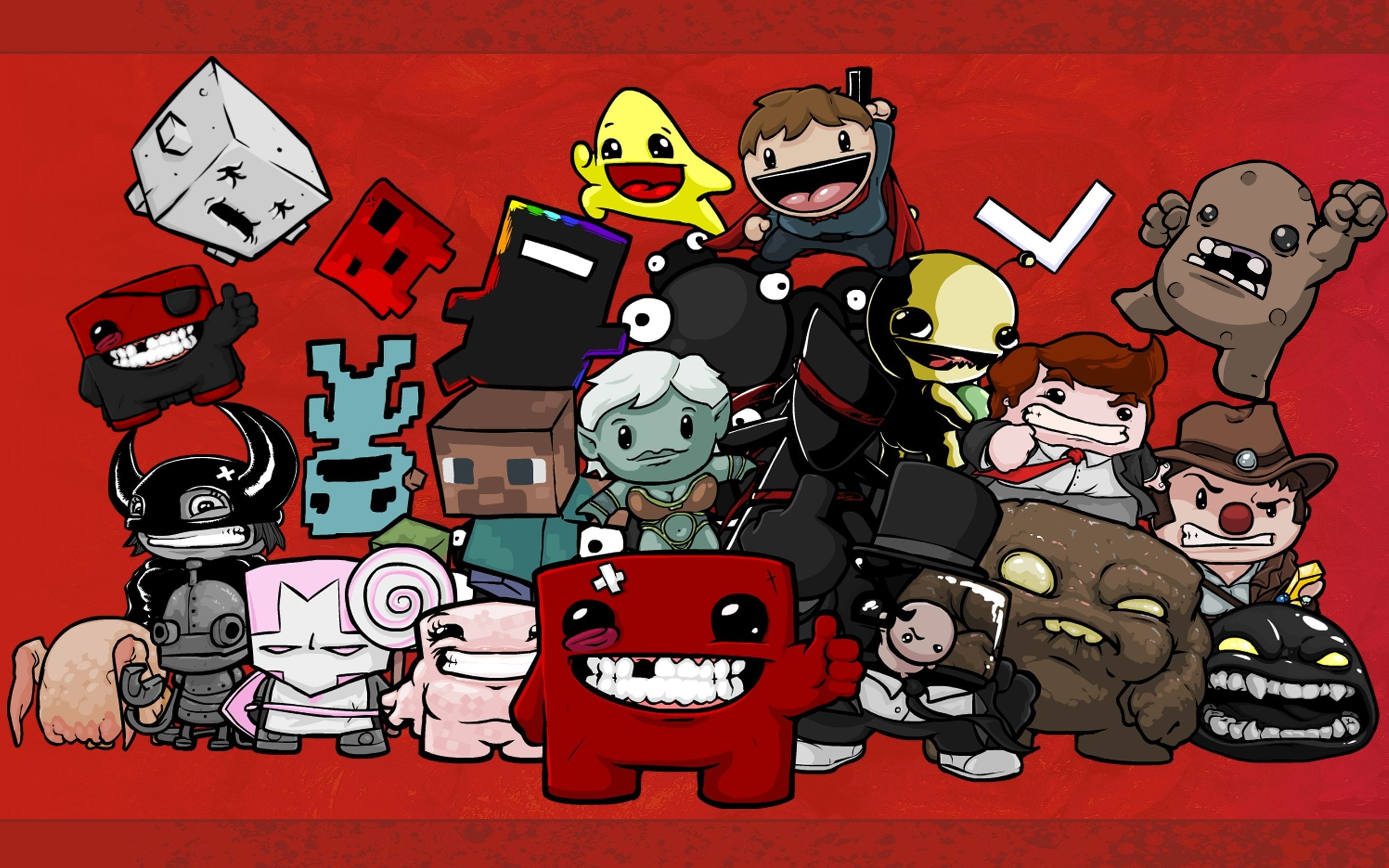 2K, meat, funny, animation, cartoon, platform, boy, nintendo, humor, super, HD Wallpaper