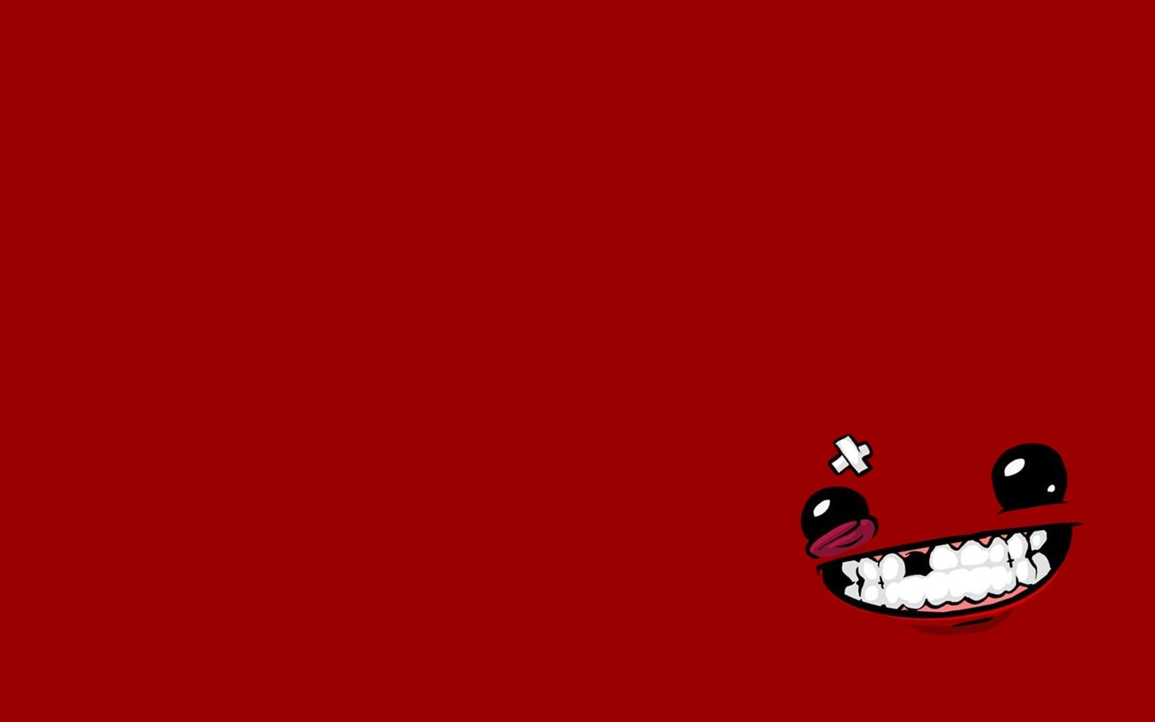 animal themes, emotion, representation, jewelry, indoors, no people, red, celebration, Super meat boy, event, Teeth, positive emotion, diamond - gemstone, HD Wallpaper