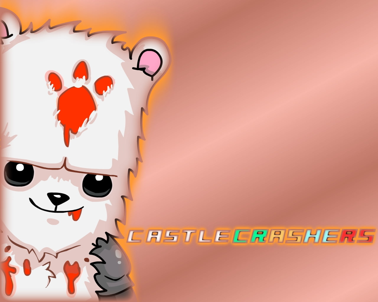 art, video, crashers, 720P, x, Video Games, Castle Crashers, castle, games, animals, hd, bears, HD Wallpaper