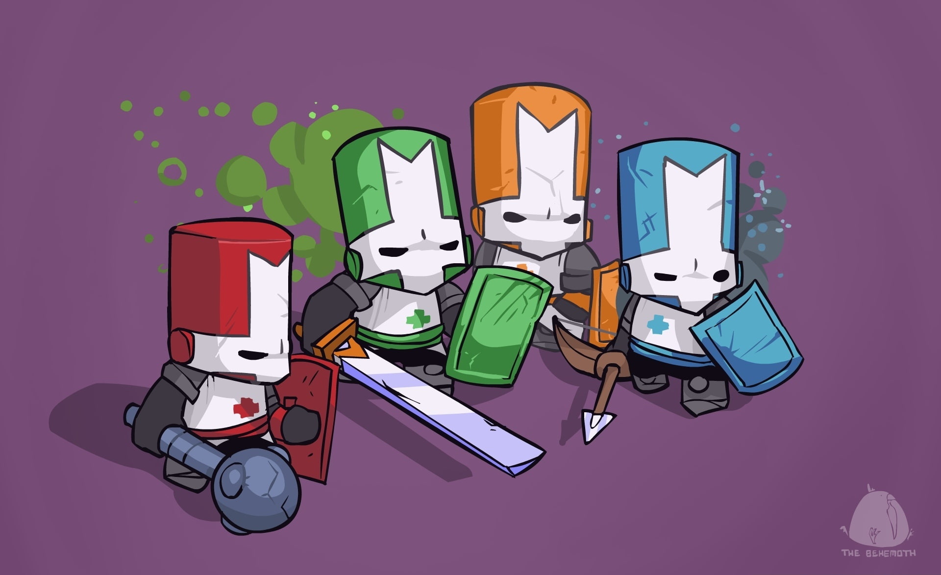 no people, connection, colored background, communication, castle crashers, shoe, lighting equipment, Funny, nature, castle, medium group of objects, crashers, HD Wallpaper