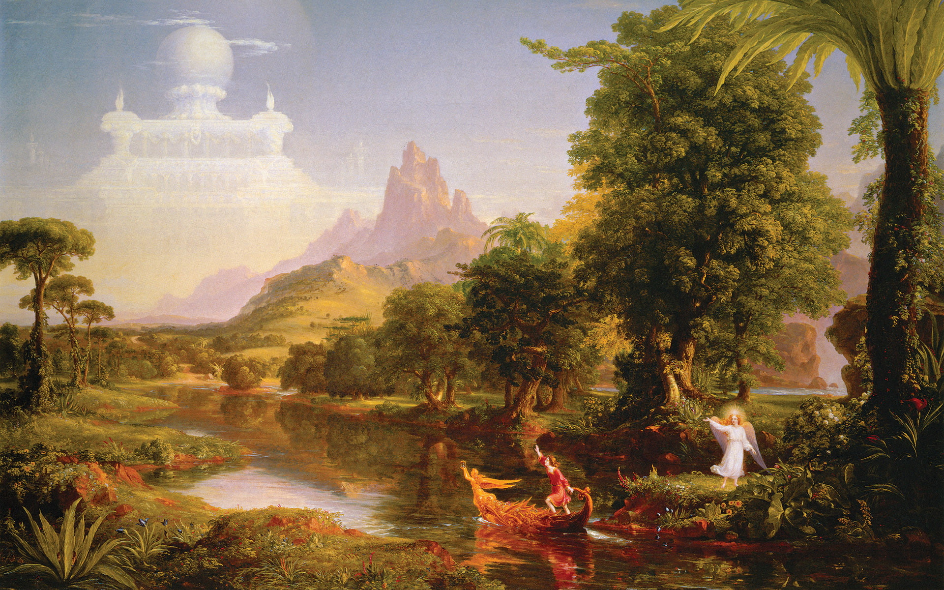 thomas, life, cole, voyage, paintings, 1080P, HD Wallpaper