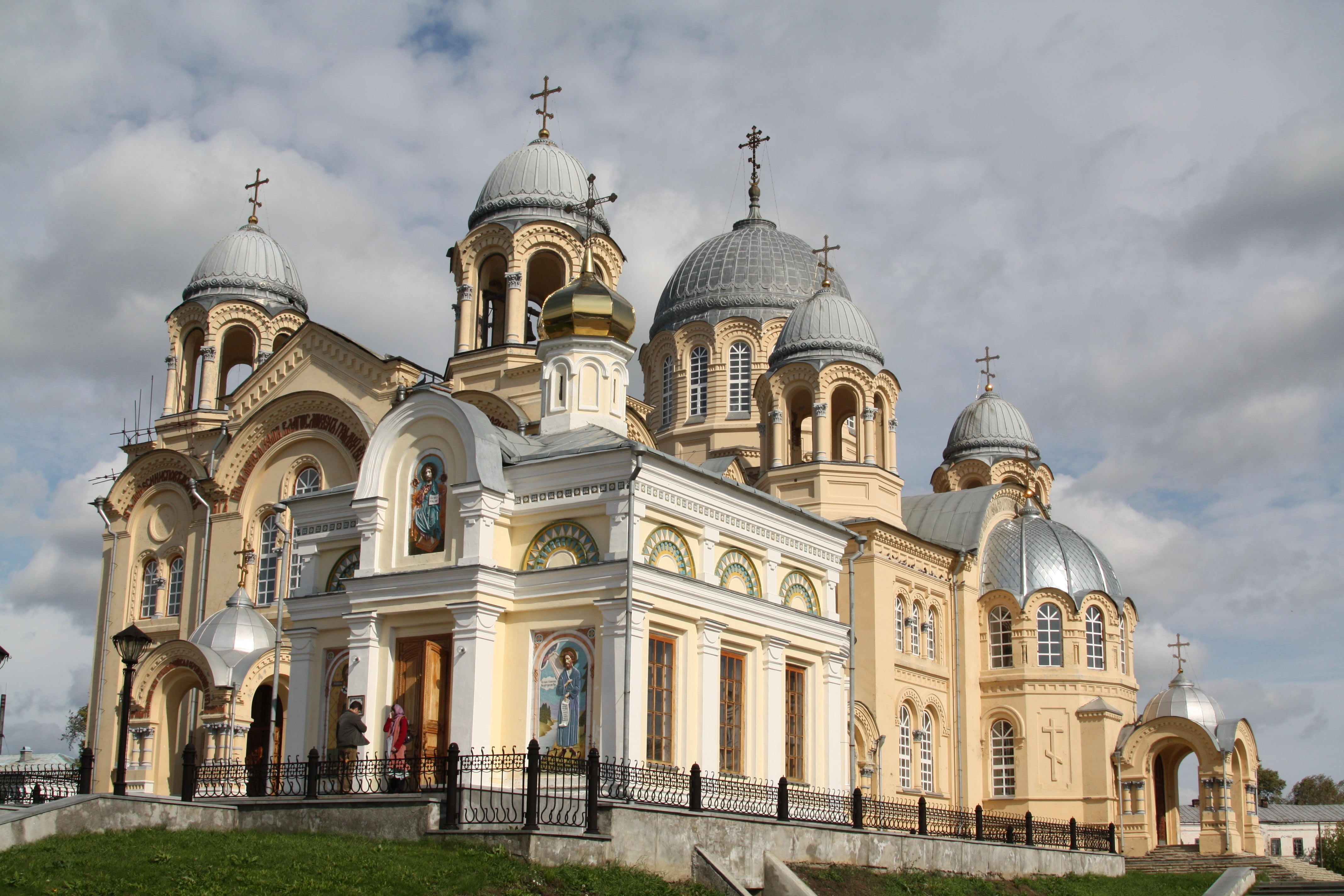 ukraine, built Structure, dome, building Exterior, urban Scene, belief, arch, st nicholas, travel destinations, no people, europe, church, verkhoturye, HD Wallpaper