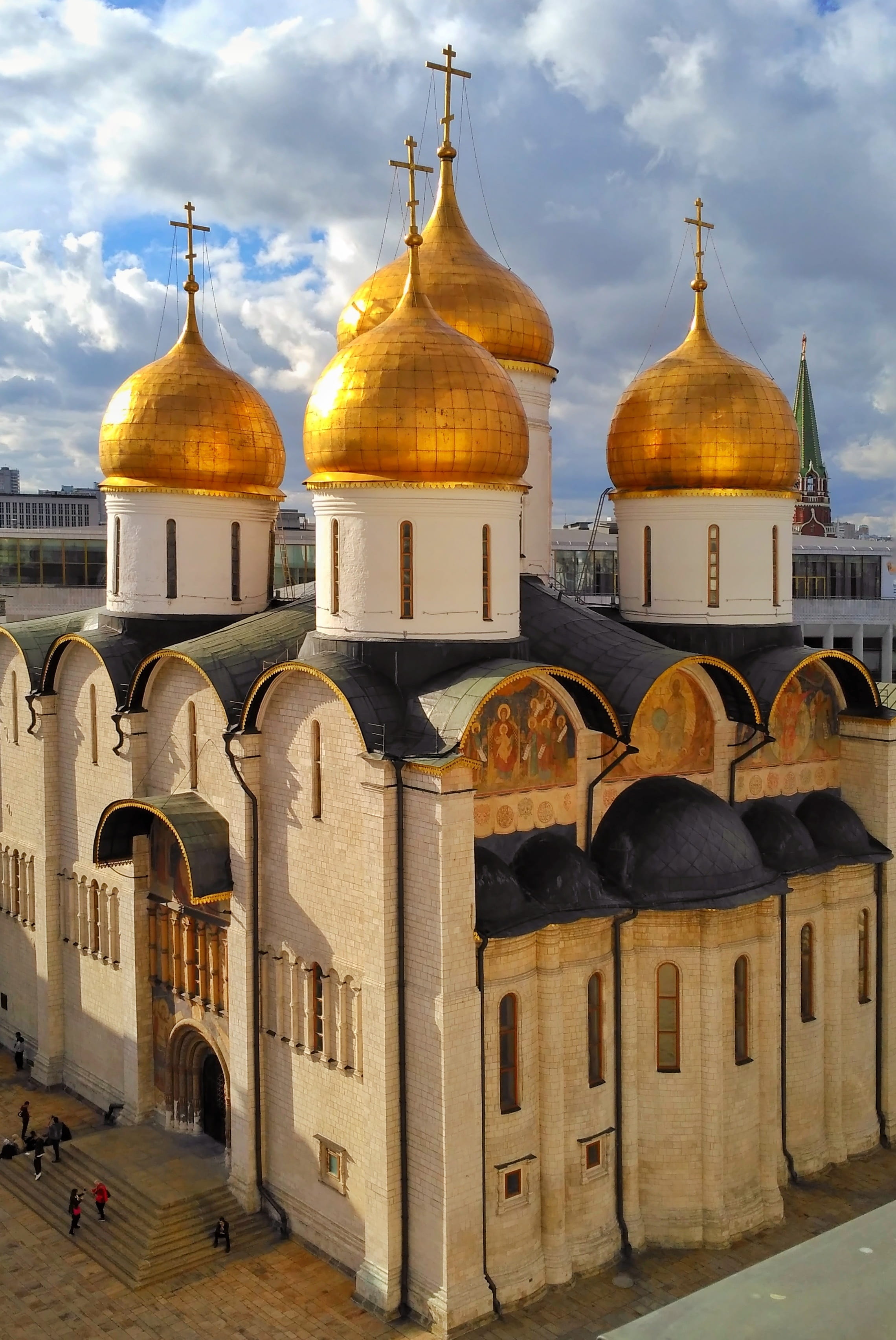architecture, arch, building, orthodoxy, golden domes, spirituality, sky, ancient temple, place of worship, the past, travel destinations, cloud - sky, Phone HD Wallpaper