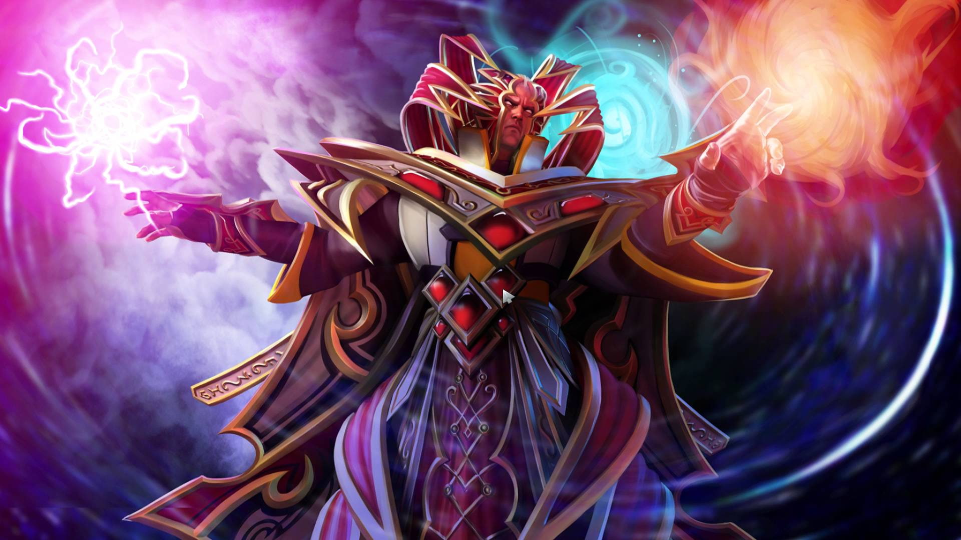 1080P, art, pictures, invoker, gallery, magic, fighter, digital, hd, dota, HD Wallpaper