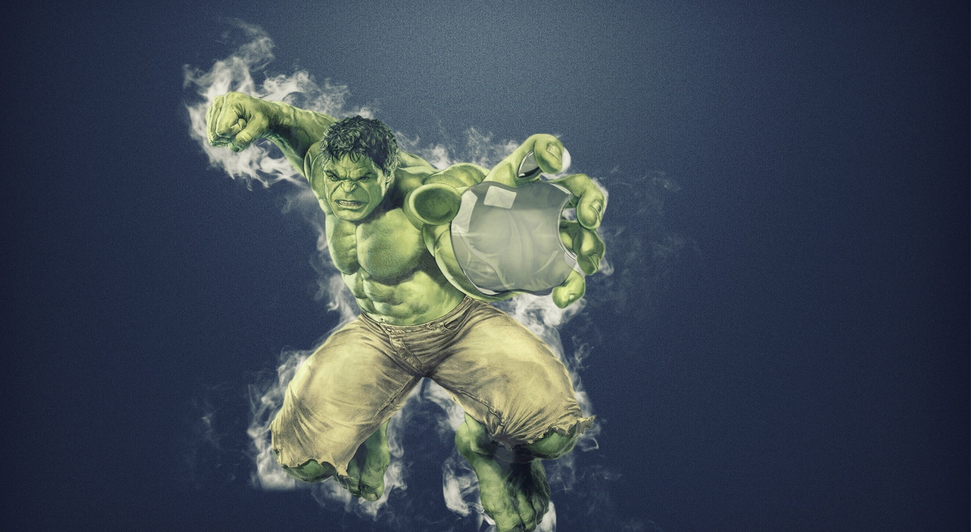 healthy eating, nature, studio shot, art and craft, blue background, underwater, close-up, green color, hulk, freshness, black, halk, vegetable, sculpture, HD Wallpaper