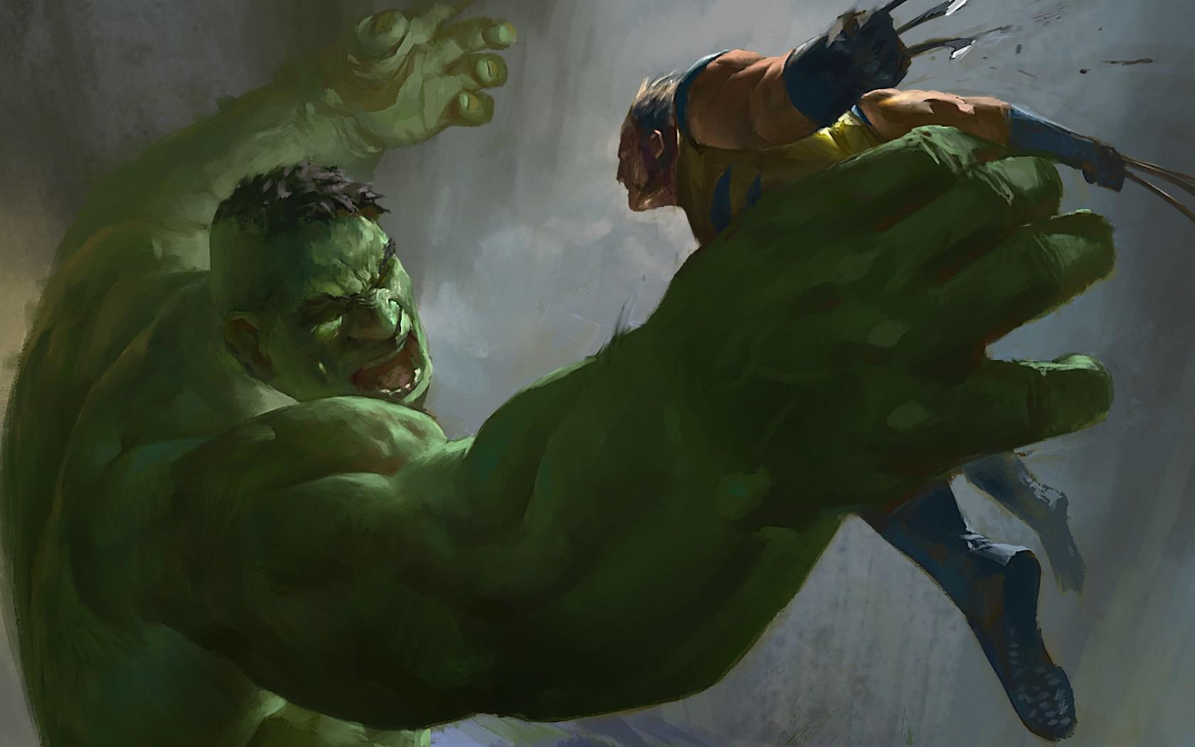 art, x-men, marvel comics, incredible, comics, 720P, x, hulk, illustration, men, marvel, wolverine, HD Wallpaper