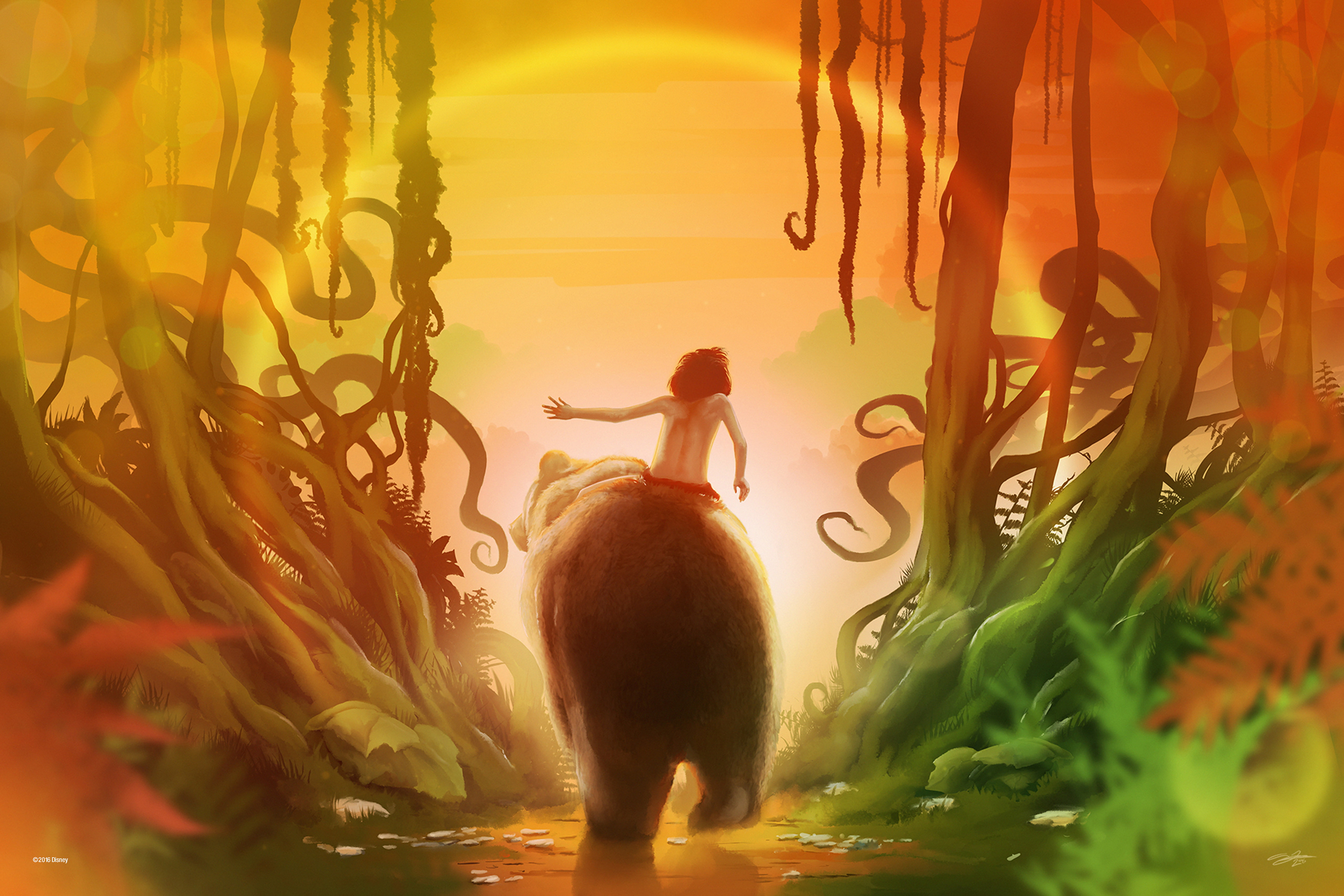 Baloo, Mowgli, Jungle Book, 5K, HD Wallpaper