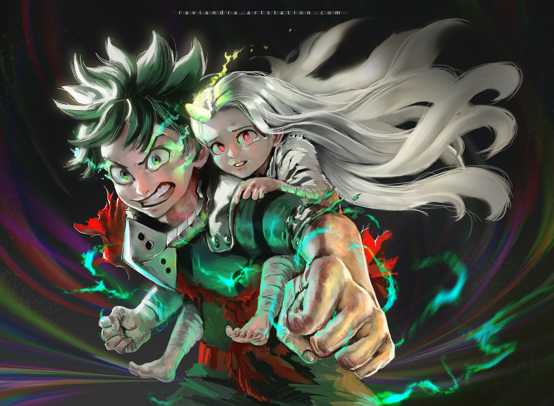 anime, Boku no hero, Midoriya Izuku, Boku no Hero Academia, 1080P, artwork, 2D, Izuku Midoriya, digital art, Deku, HD Wallpaper