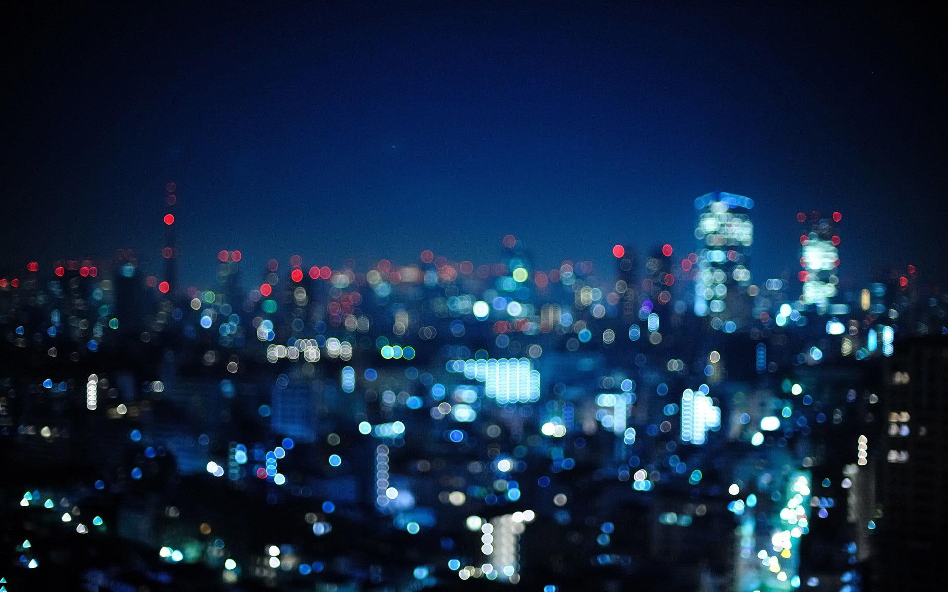 1080P, blurry, skyscraper, night, lights, light, photography, 1920x1200, city, HD Wallpaper