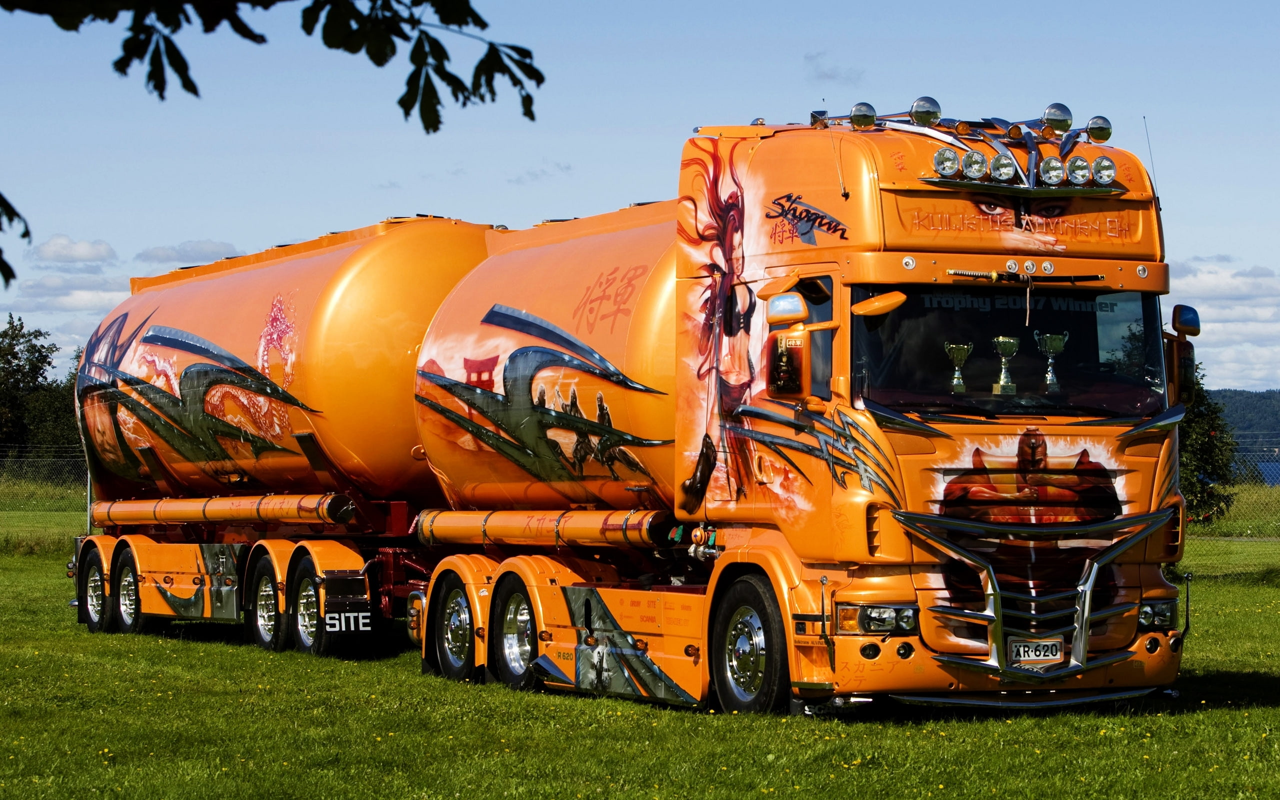 hd, vehicles, 2K, freight, brown, truck, HD Wallpaper