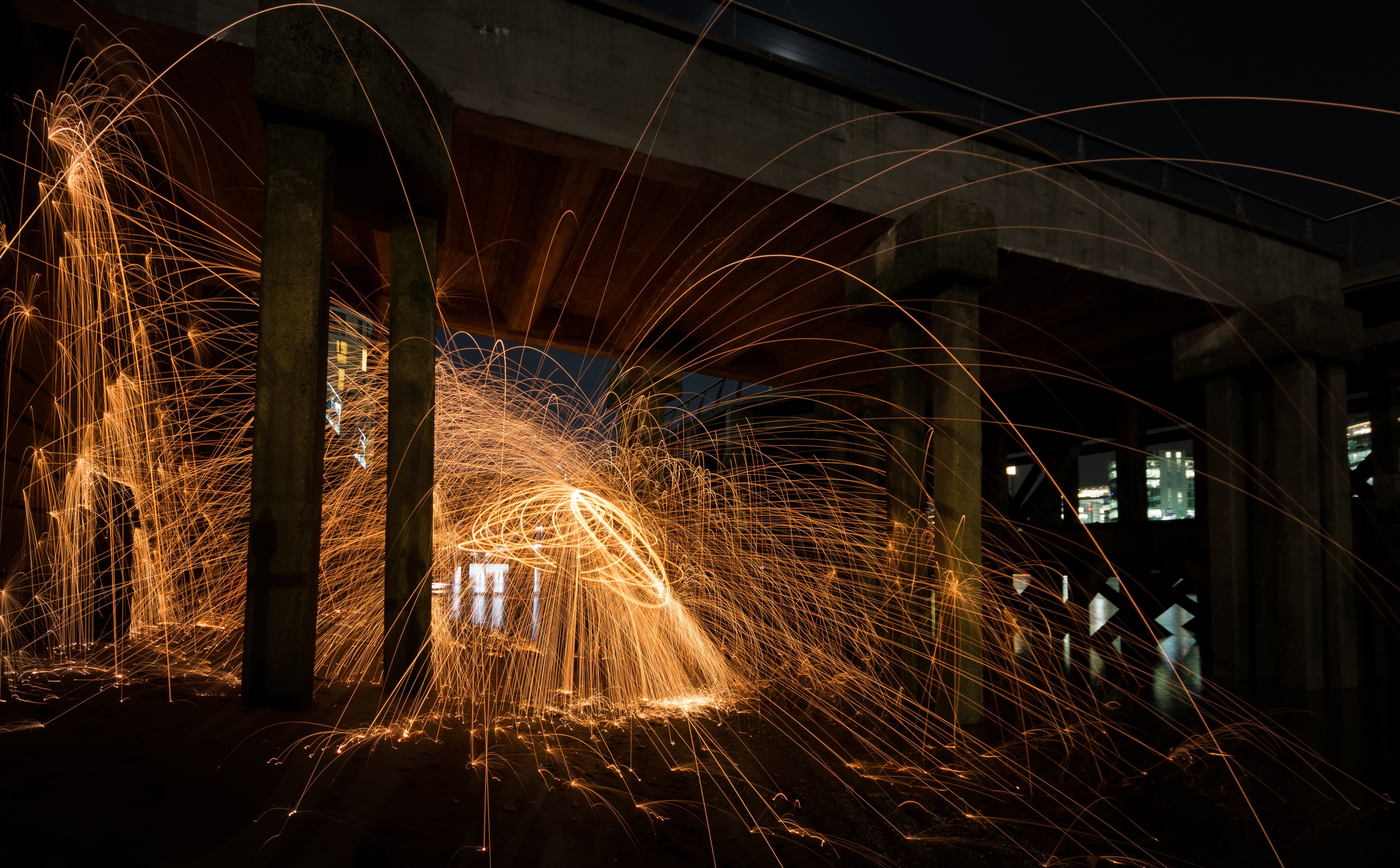 blurred motion, towerhill, unitedkingdom, Urban, glowing, celebration, nature, Night, speed, 5K, photography, light painting, Motion, spinning, Artistic, HD Wallpaper