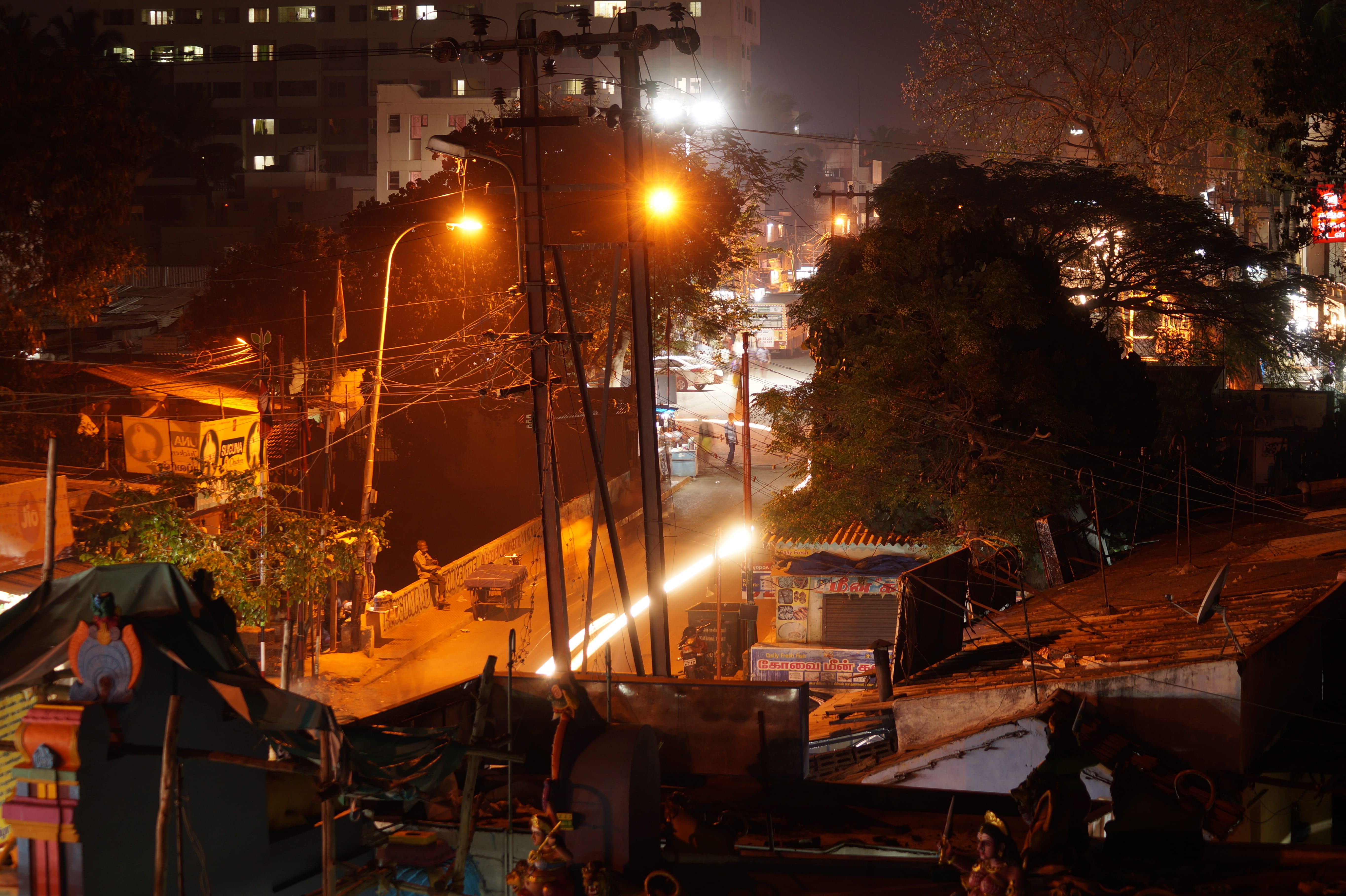 5K, built structure, mode of transportation, outdoors, building, lighting equipment, night, sivananda colony, nature, longexposure, coimbatore, industry, HD Wallpaper