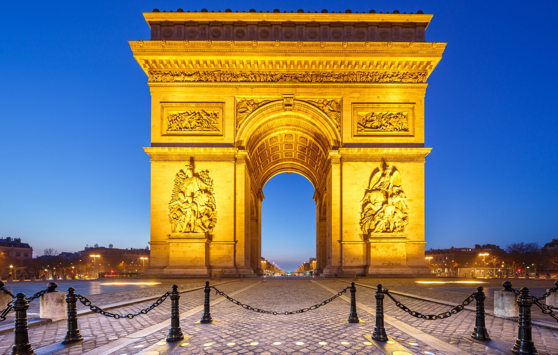 France, Arc De Triomphe, Night, Monument, 1080P, Paris, Monuments, HD Wallpaper