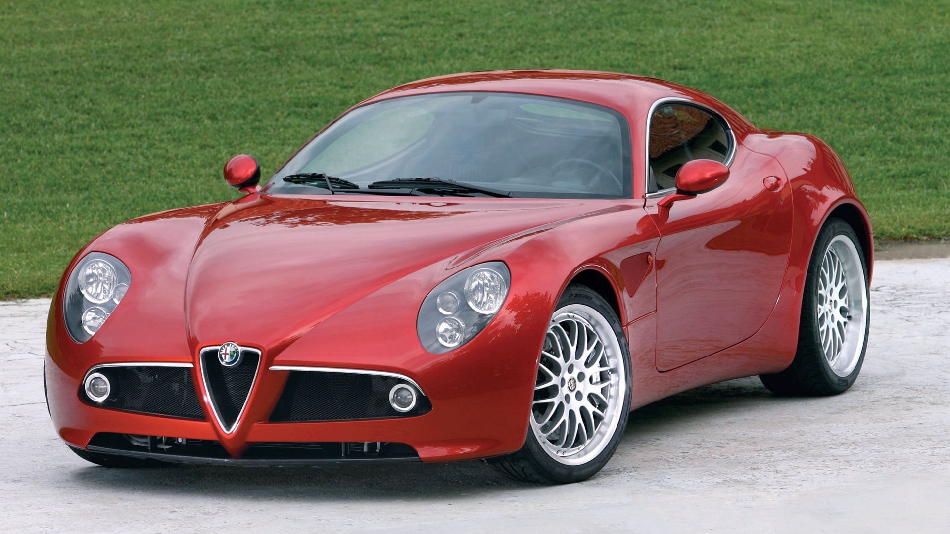 red, wheel, vehicle, motor vehicle, red cars, day, luxury, stationary, vintage car, number, chrome, sports car, metal, nature, outdoors, no people, wealth, HD Wallpaper