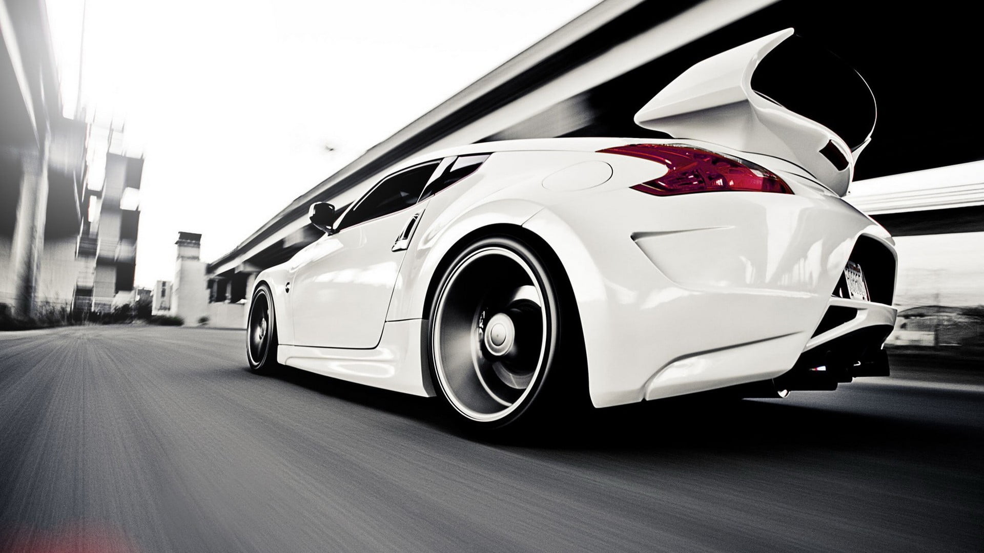on the move, city, no people, day, outdoors, road, land vehicle, coupe, Nissan, speed, travel, wheel, car, motor racing track, auto racing, mode of transportation, HD Wallpaper