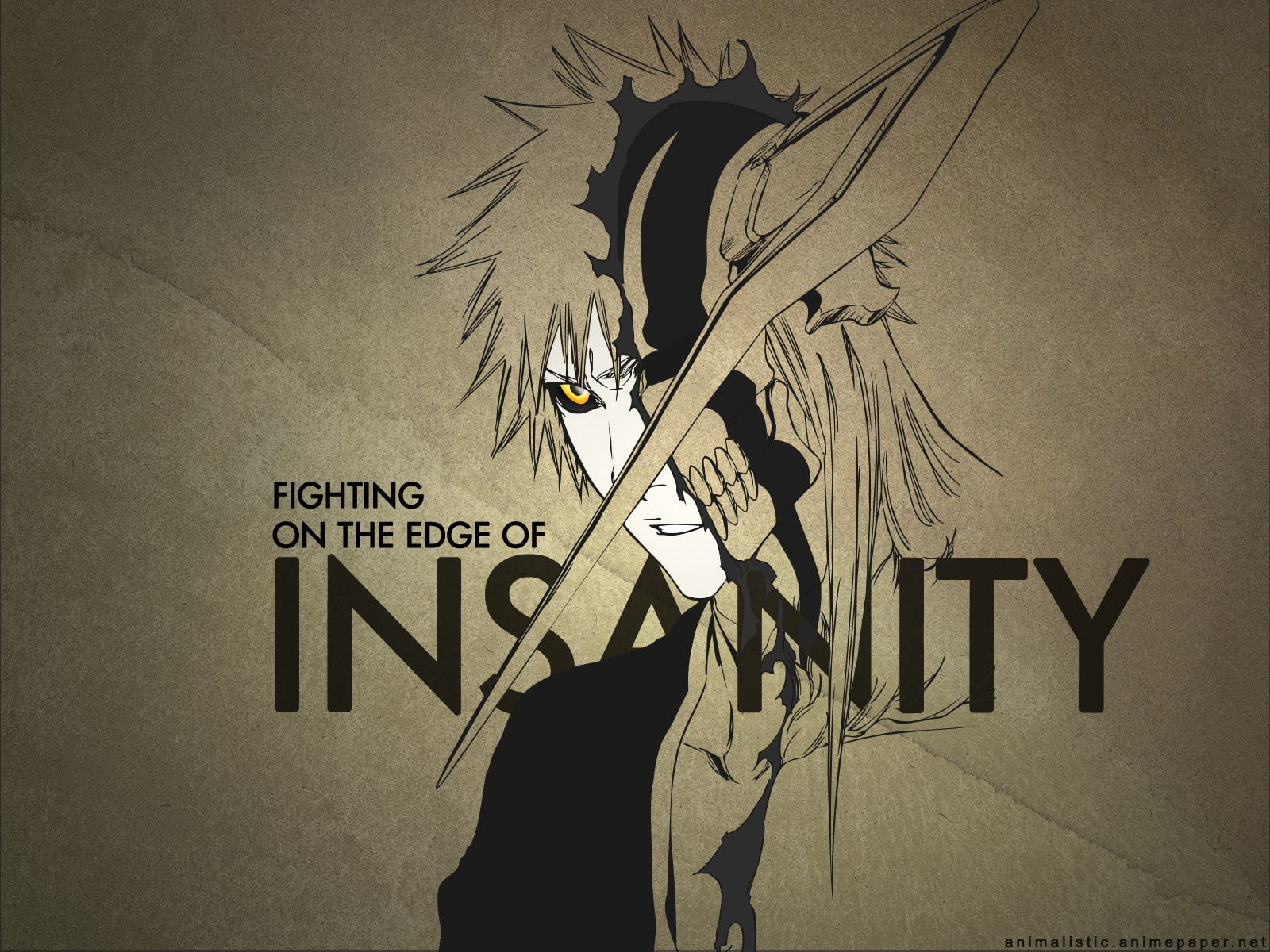 typography, Bleach, 720P, Hollow, Kurosaki Ichigo, HD Wallpaper