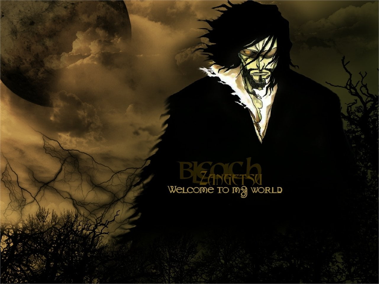 outdoors, text, young adult, horror, illustration, front view, 720P, plant, Zangetsu (Bleach), western script, field, evil, cloud - sky, spooky, lifestyles, HD Wallpaper