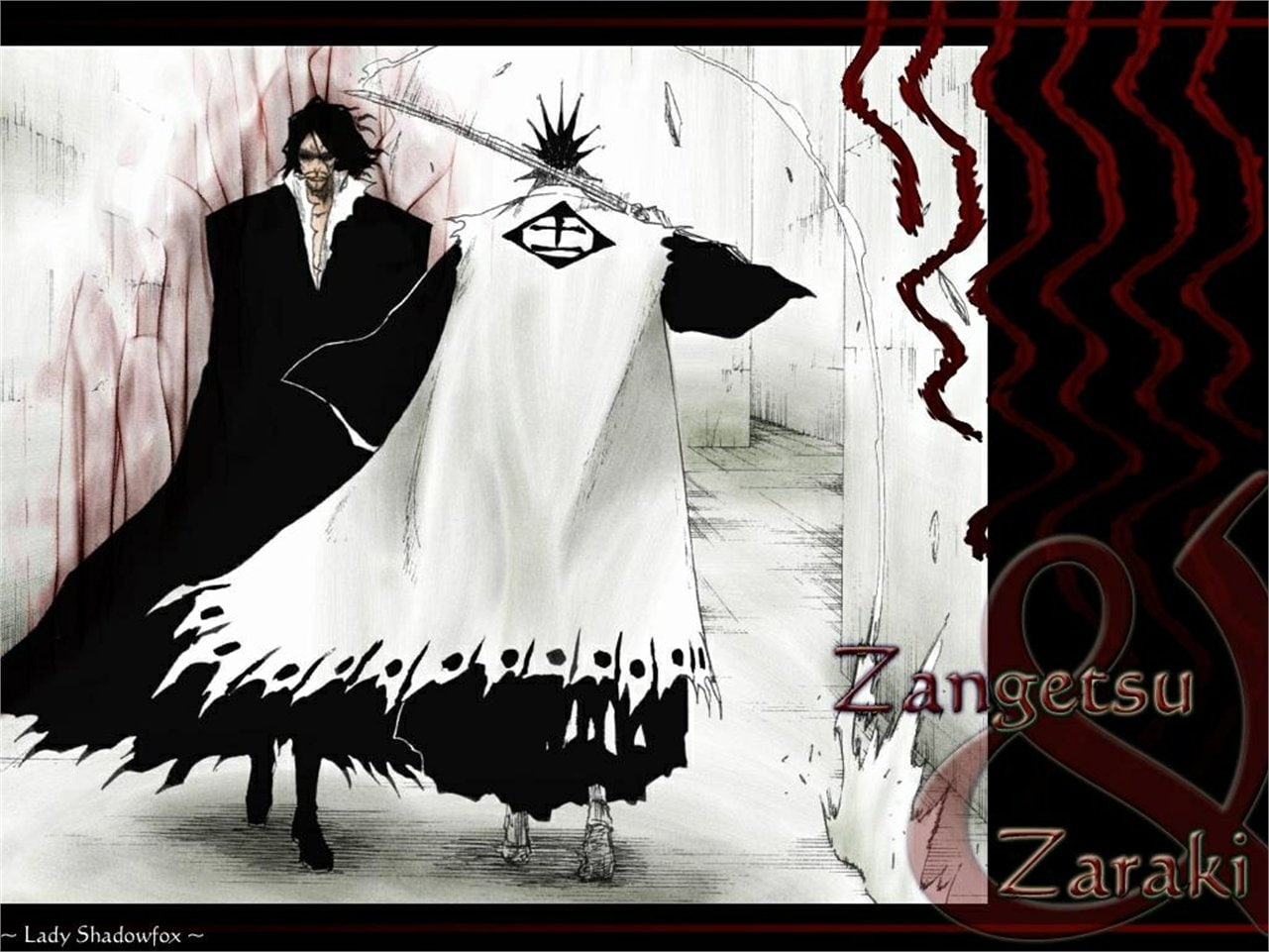 720P, Zangetsu (Bleach), Bleach, Kenpachi Zaraki, HD Wallpaper