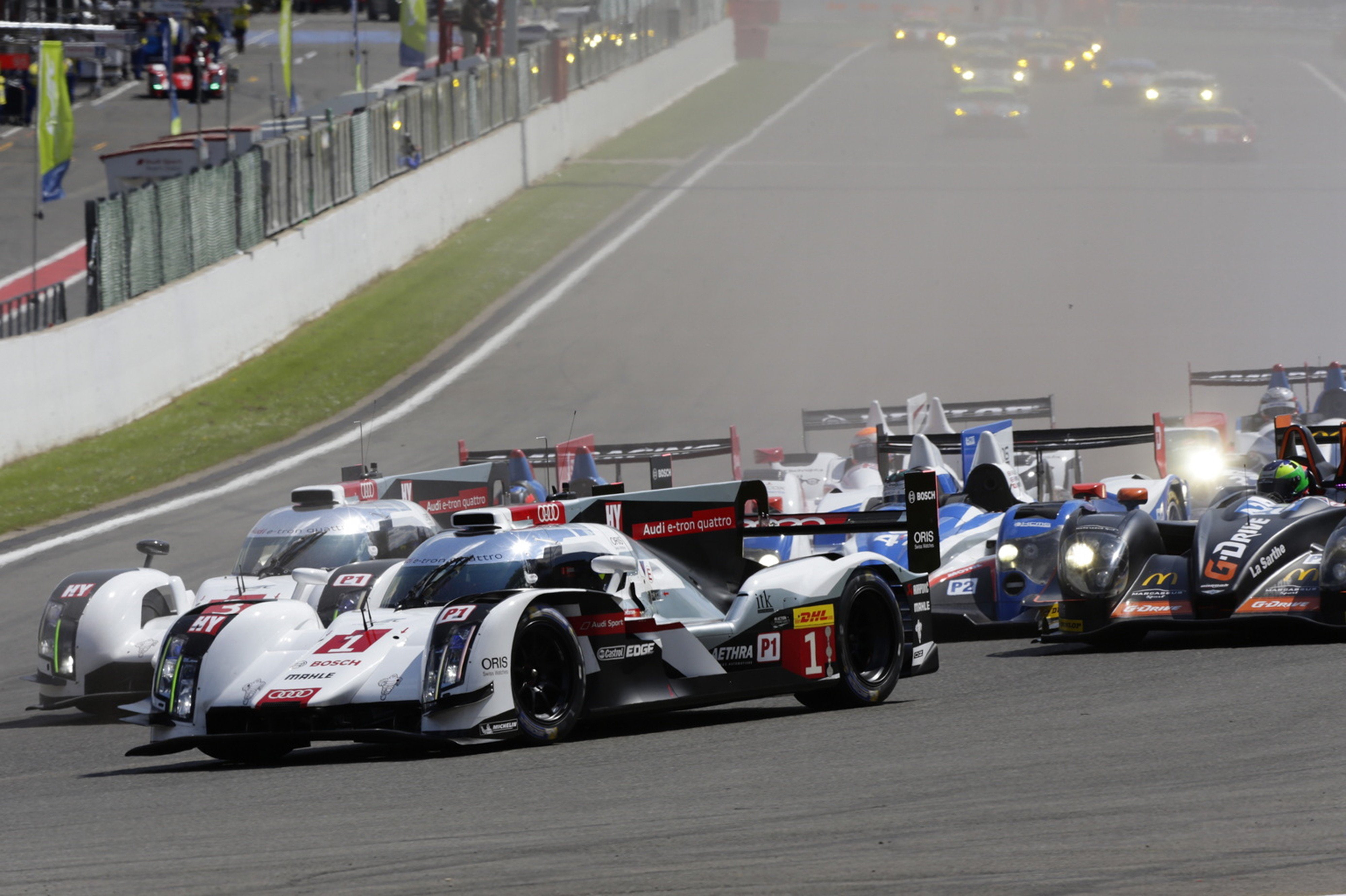 r18, wec, racing, belgium, sport, 4K, lmp1, team, quattro, spa francorchamps, joest, 2014, heures, e tron, 4000x2664, car, race, audi, HD Wallpaper