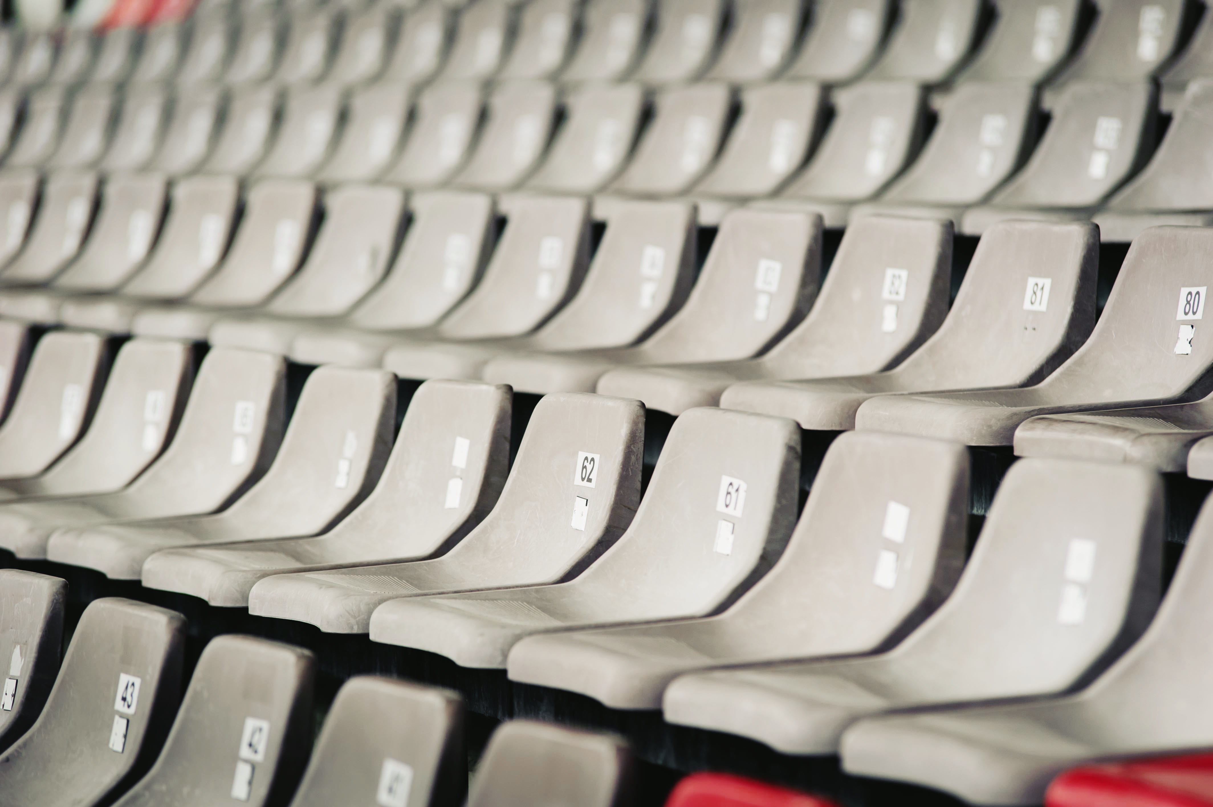order, bench, arrangement, empty, chair, seat, pattern, abundance, 4K, belgium, repetition, backgrounds, stavelot, grey, white color, circuit de spa-francorchamps, HD Wallpaper