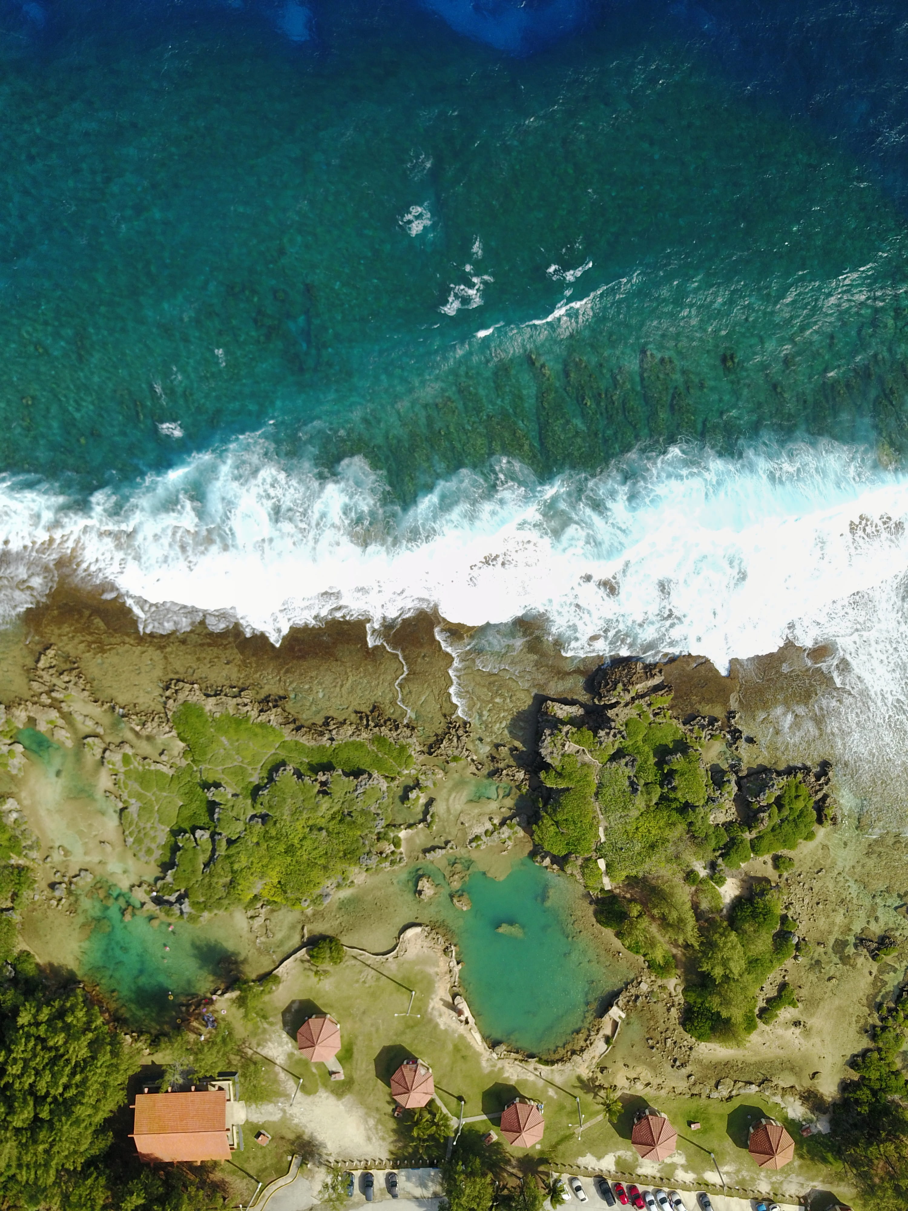 sport, guam, 4, nature, aquatic sport, day, sea, beach, turquoise colored, green color, power in nature, inarajan, aerial view, motion, wave, land, beauty in nature, Phone HD Wallpaper