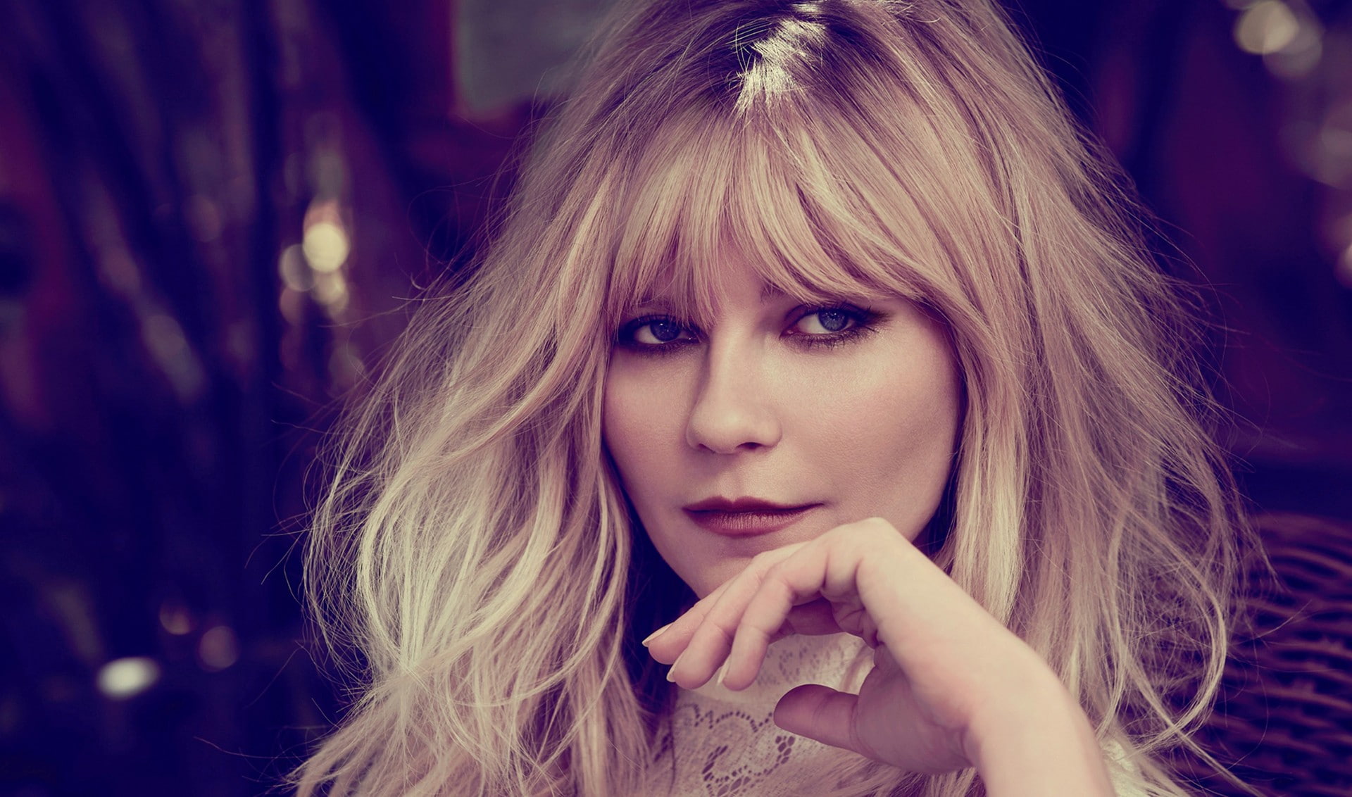 women, looking at viewer, 1080P, Kirsten Dunst, celebrity, blonde, actress, HD Wallpaper