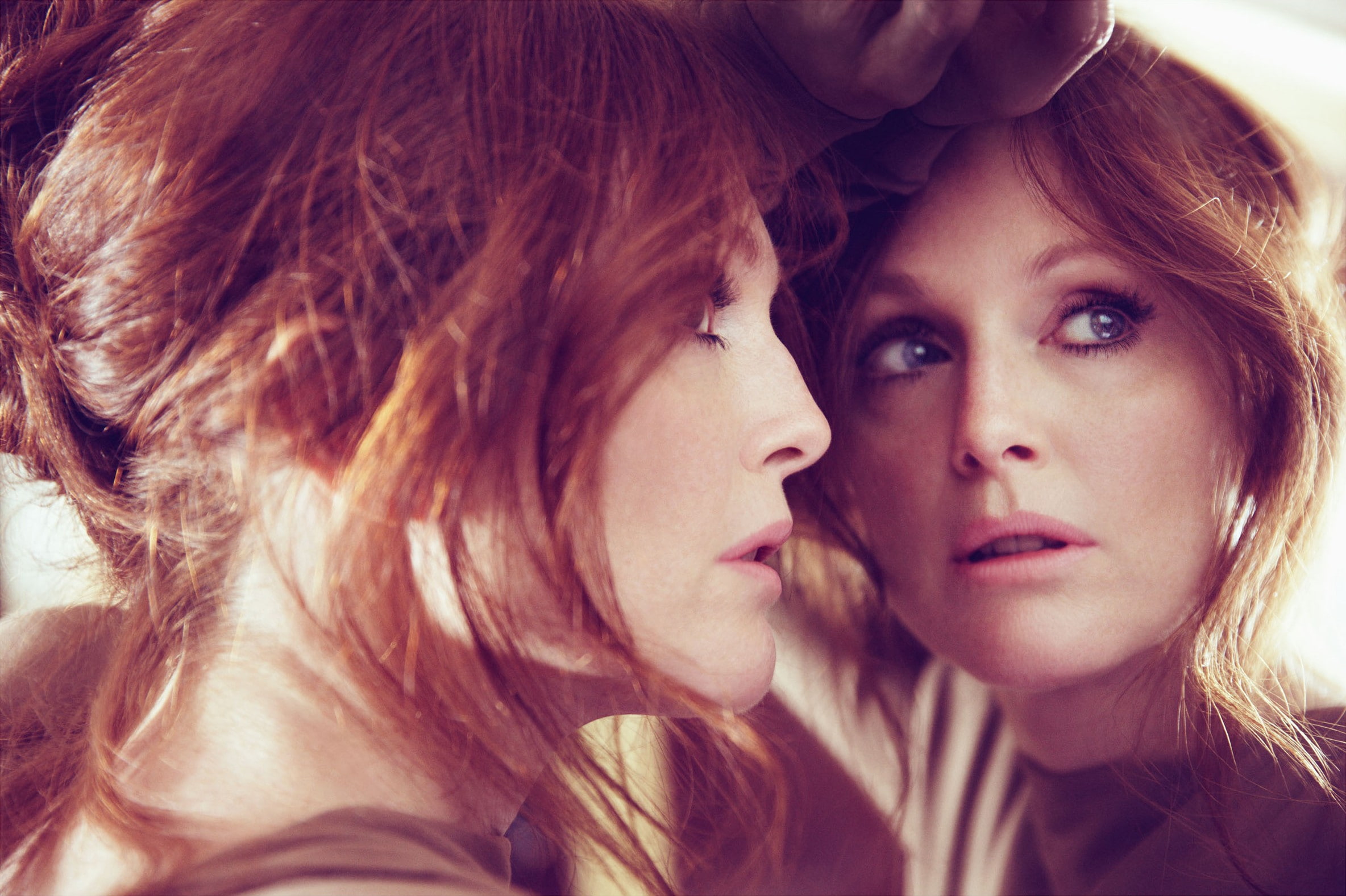 reflection, 1080P, redhead, julianne moore, moore, julianne, actress, HD Wallpaper