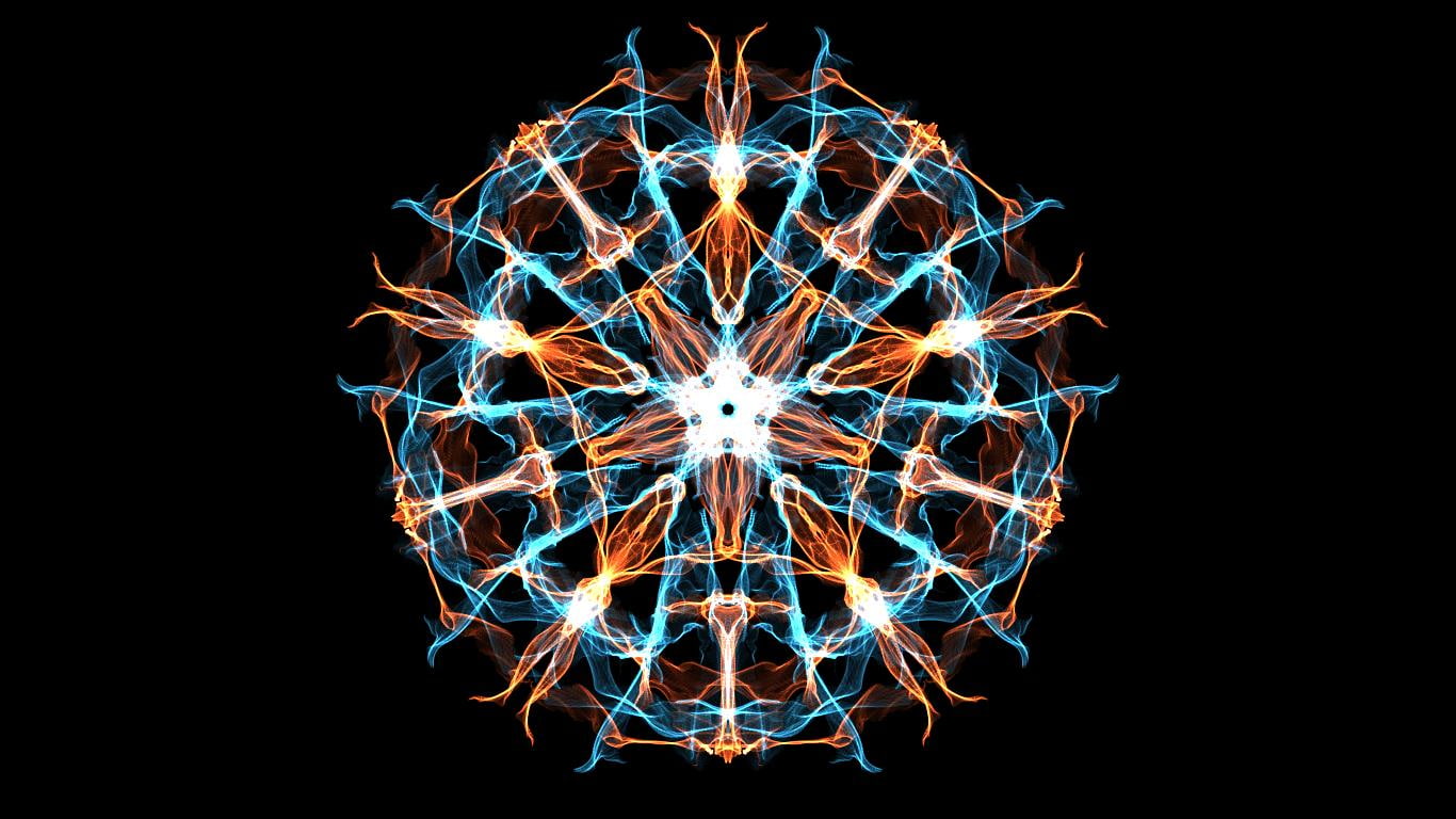original, 720P, white, yellow, illustration, work, just, abstract, blue, some, HD Wallpaper