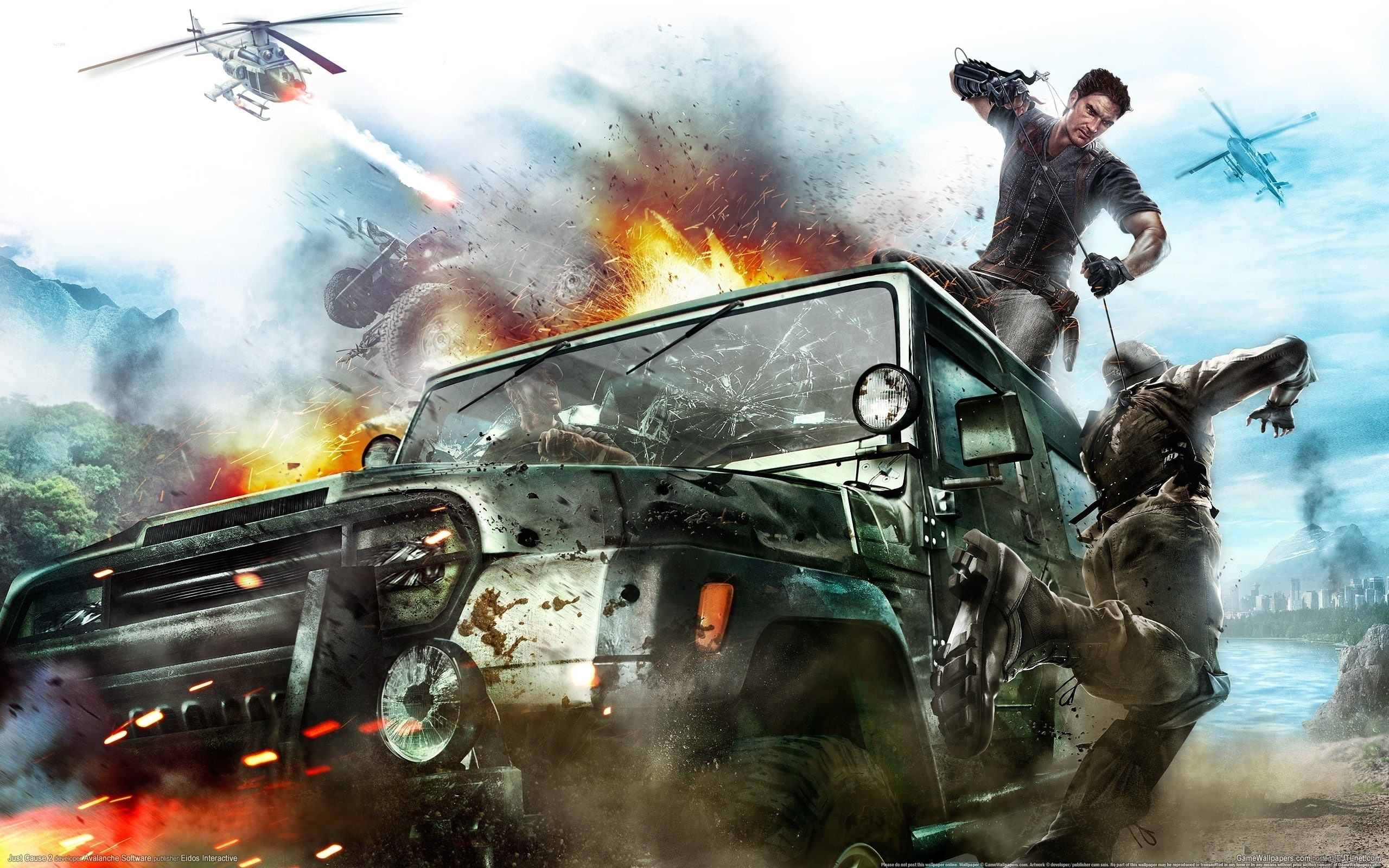 2K, just cause, game, cause, HD Wallpaper