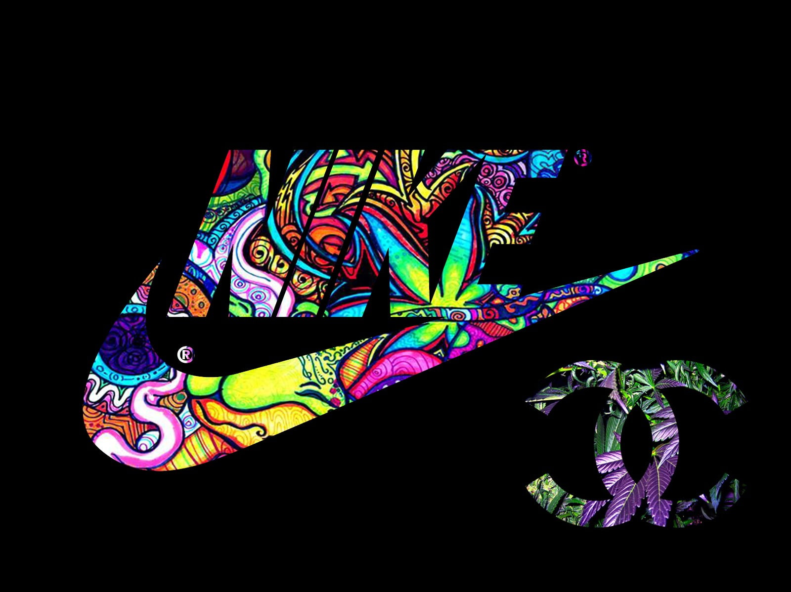 psychedelic, Swaggy, women, 720P, sneakers, nike, HD Wallpaper