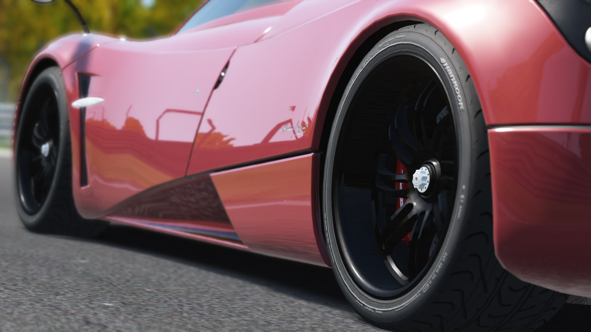 black color, land vehicle, transportation, sports car, modern, 1080P, tire, mode of transportation, wealth, day, car, spoke, Nordschleife, Pagani Huayra, HD Wallpaper