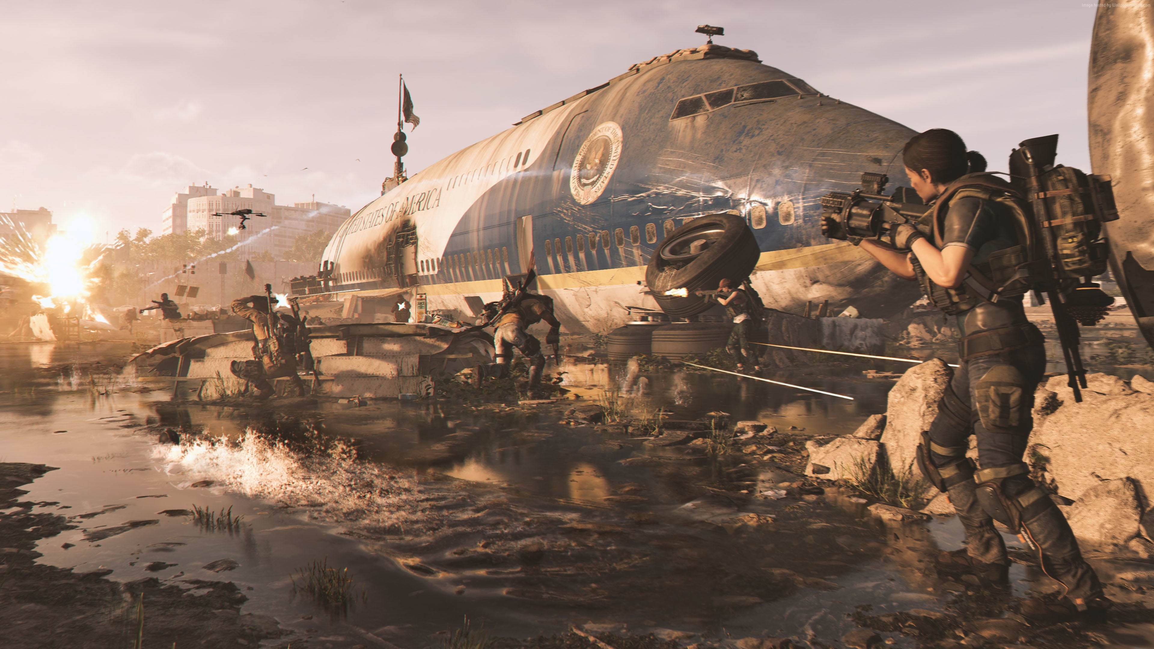 4K, E3 2018, screenshot, Tom Clancys The Division 2, 4K, HD Wallpaper