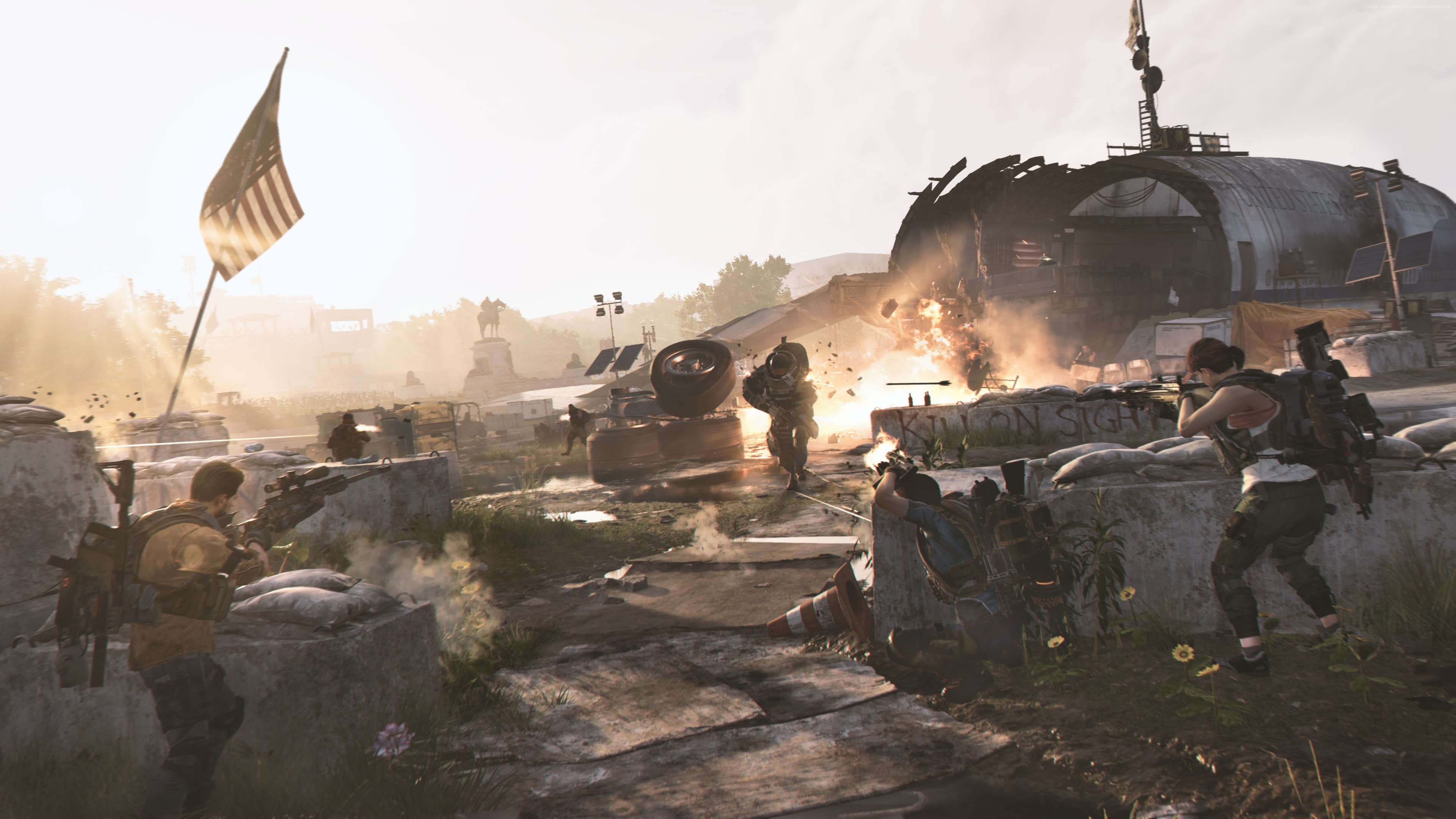 4K, screenshot, 4K, Tom Clancys The Division 2, E3 2018, HD Wallpaper