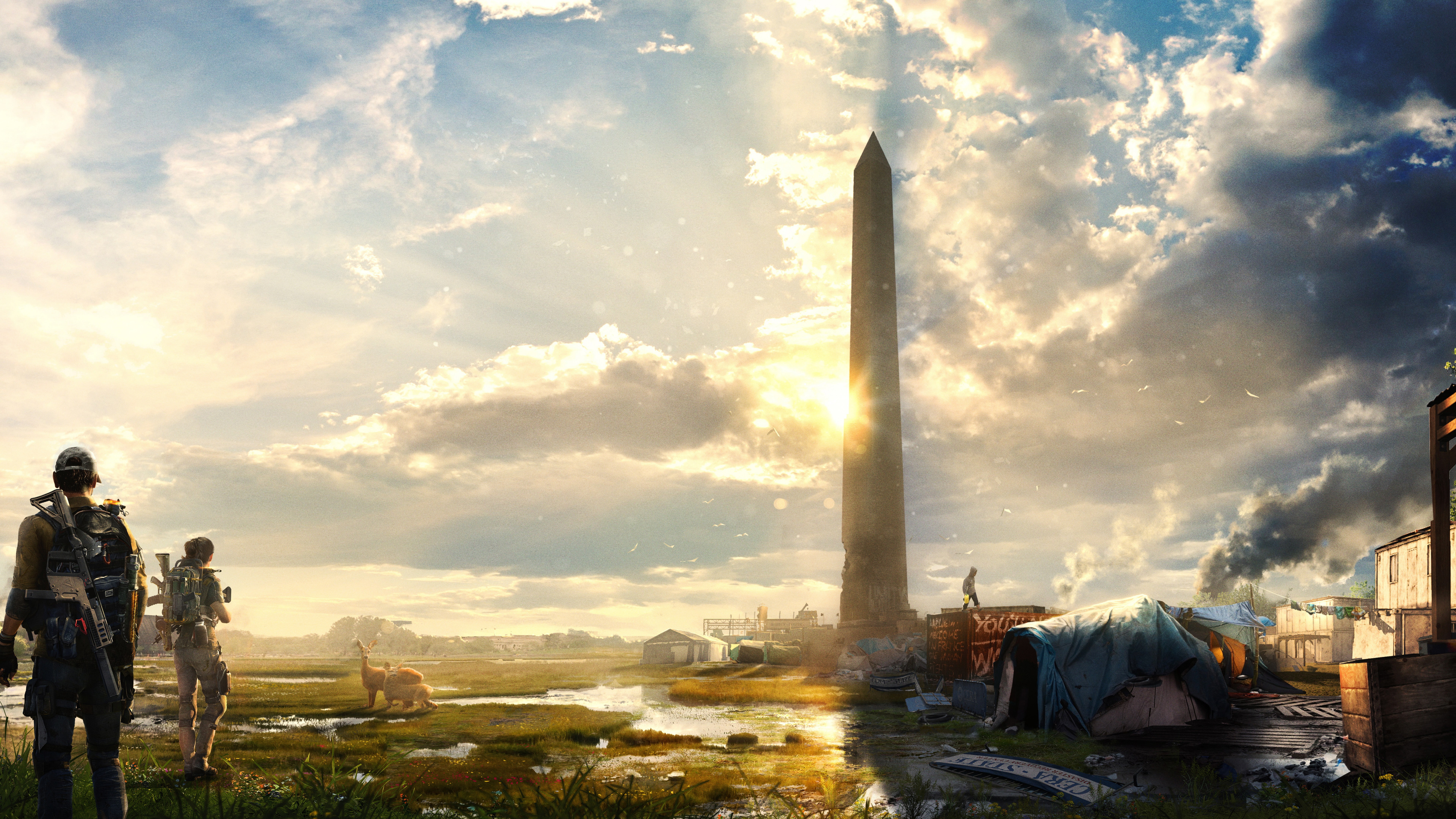 E3 2018, 7K, 8K, Tom Clancys The Division 2, artwork, HD Wallpaper