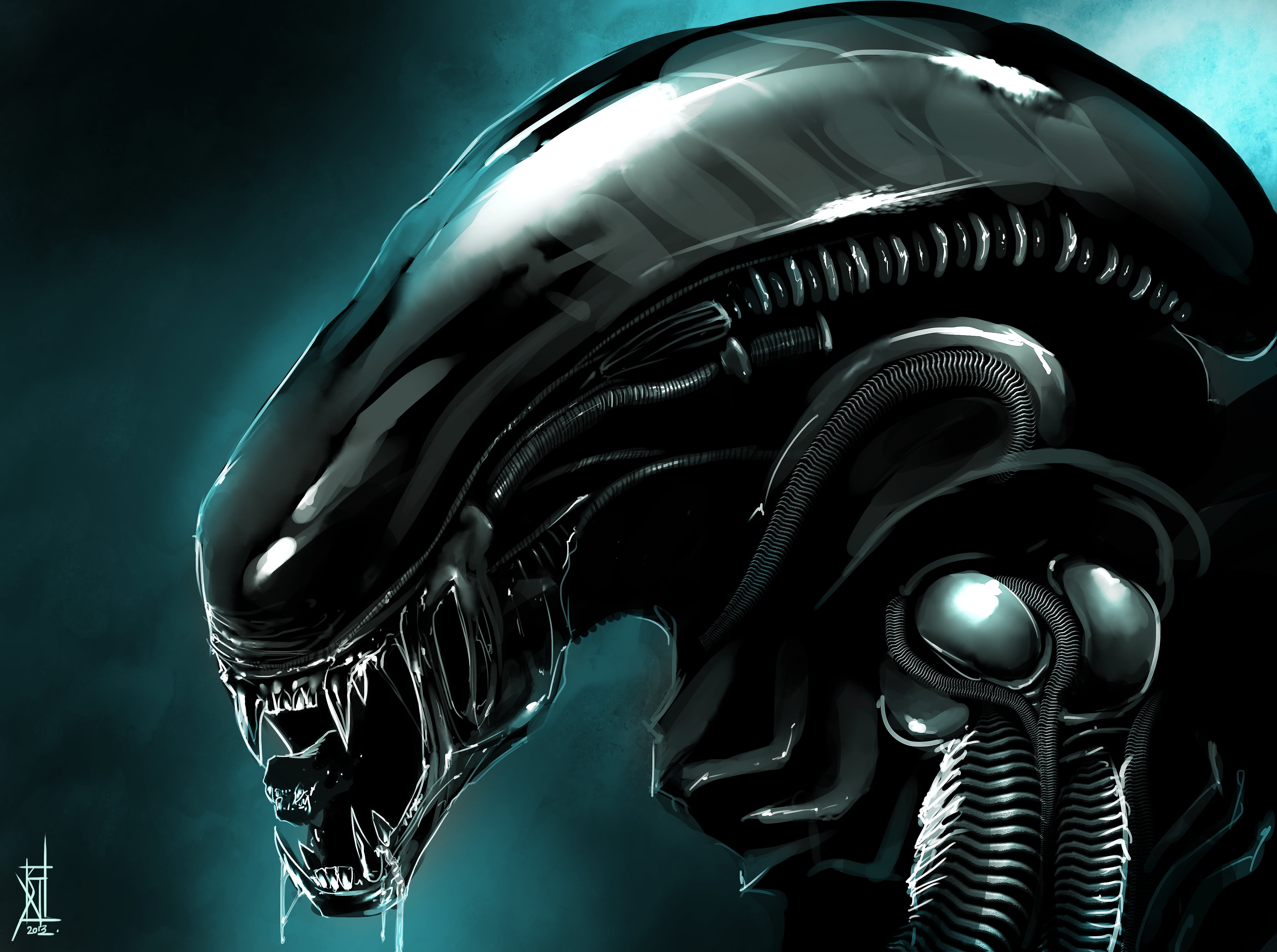 architecture, illuminated, lighting equipment, imagination, technology, studio shot, Stranger, no People, equipment, 4K, representation, art, Xenomorph, HD Wallpaper