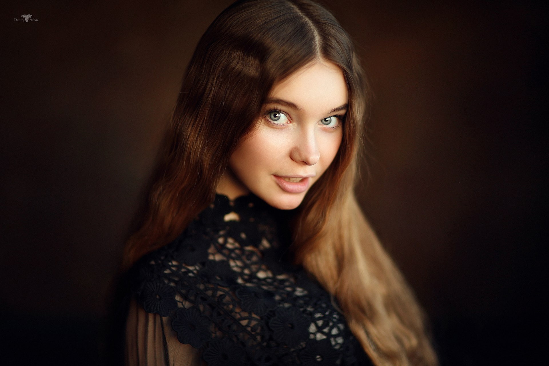 1080P, women, Dmitry Arhar, portrait, model, face, HD Wallpaper