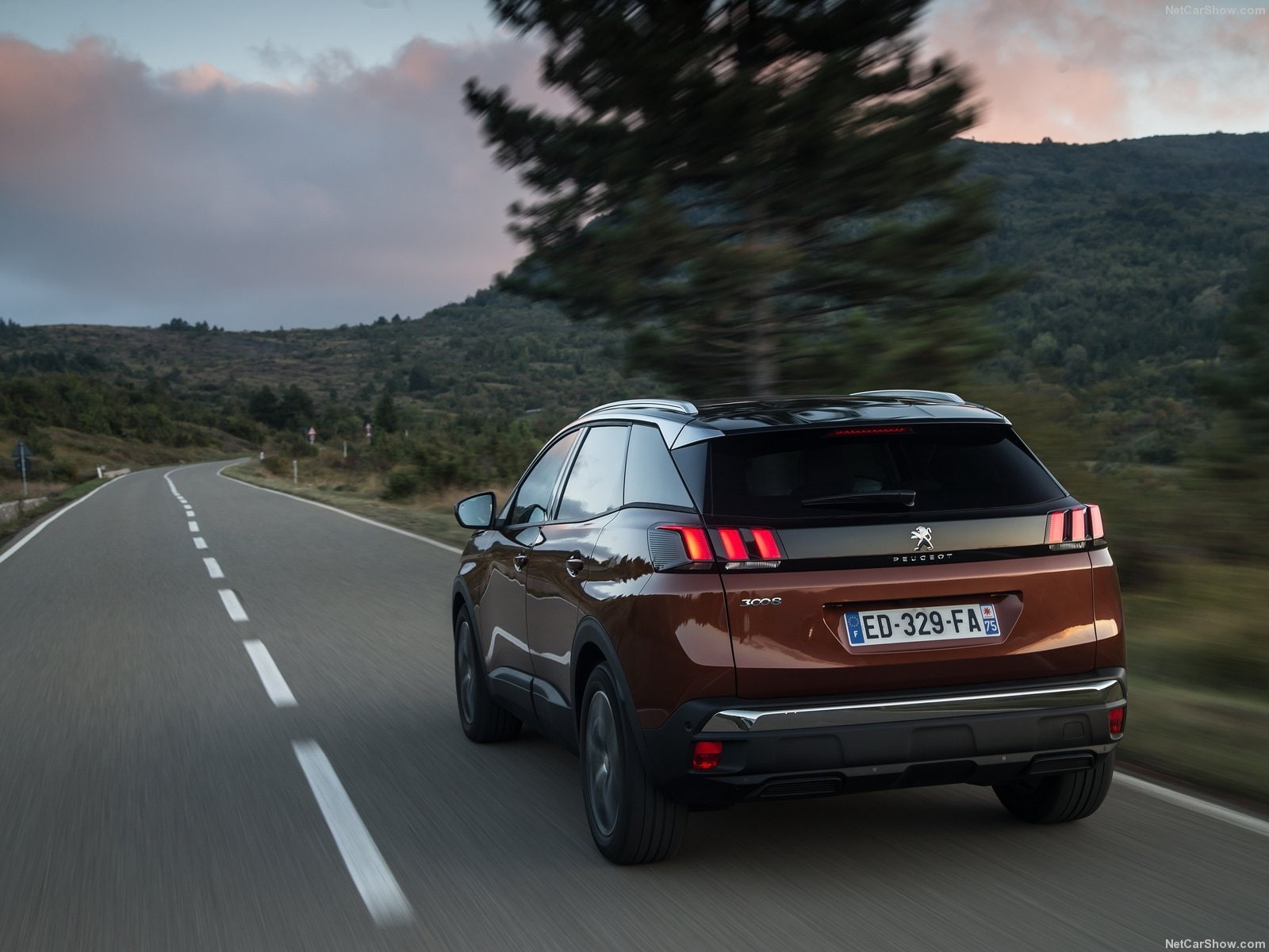 suv, motion, car, 2016, marking, sign, mountain, day, direction, road, mode of transportation, travel, nature, peugeot, transportation, on the move, 3008, HD Wallpaper