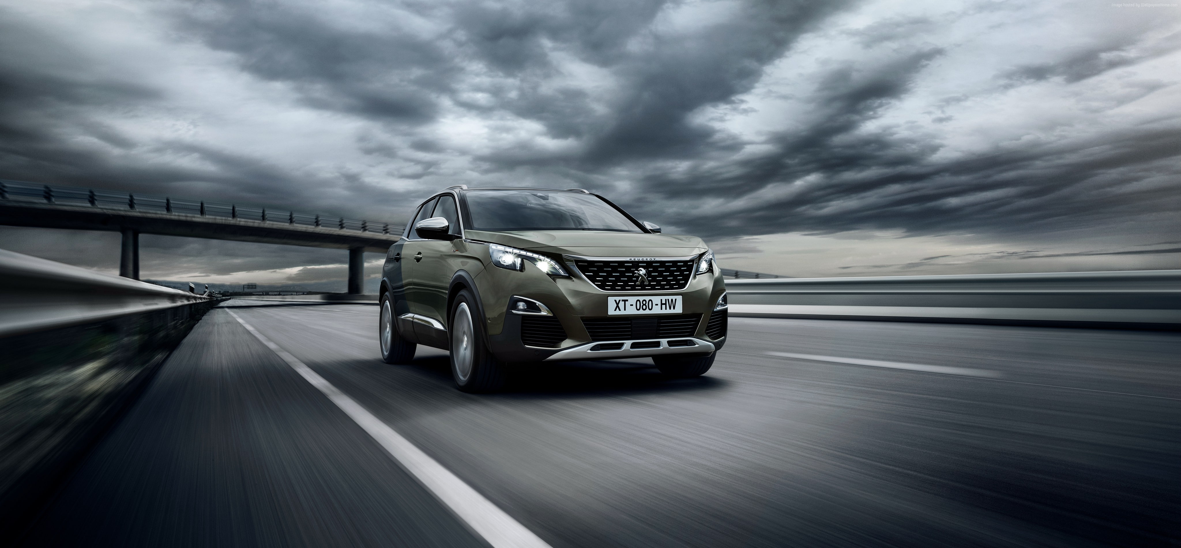 SUV, 4K, Peugeot 3008 GT Line, Crossover, HD Wallpaper