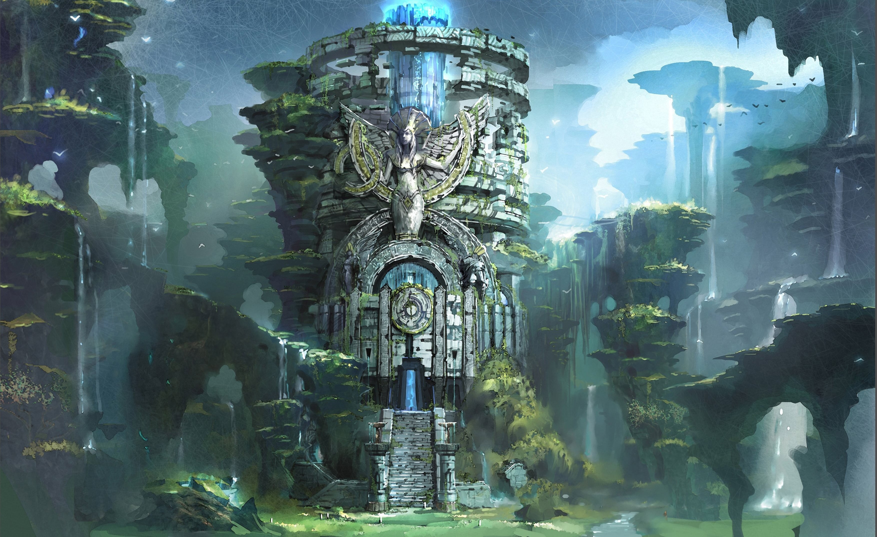 place of worship, no people, representation, video games, history, art and craft, spirituality, religion, male likeness, castle, belief, outdoors, HD Wallpaper