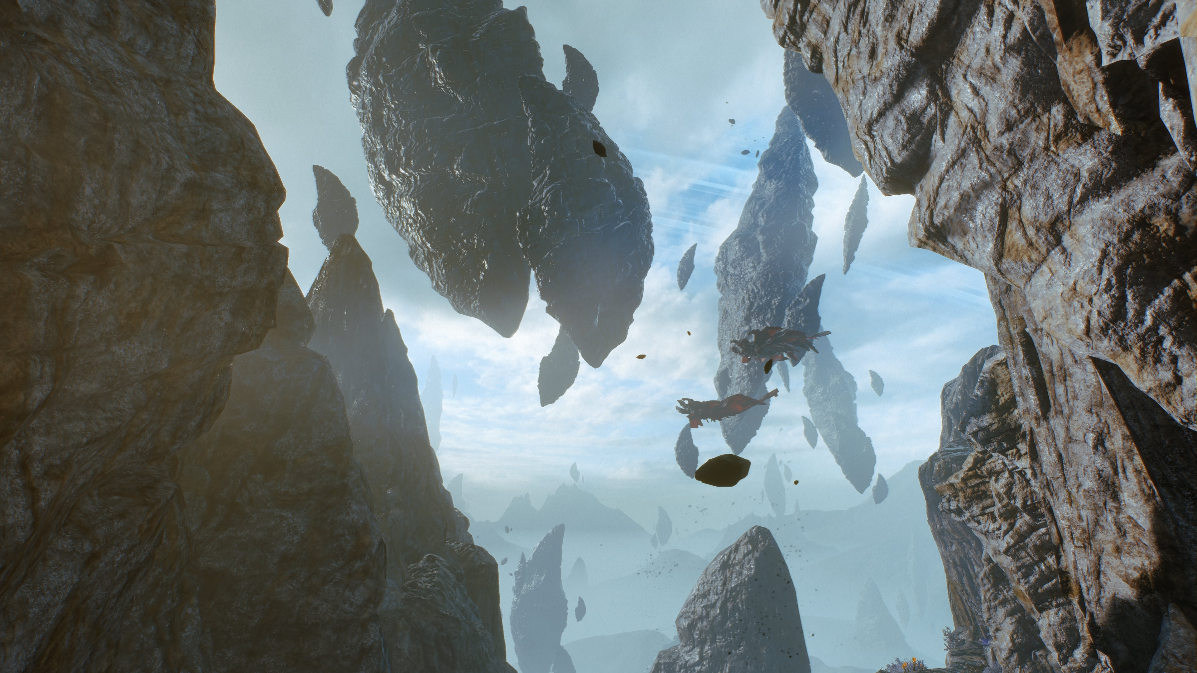 rock, rock formation, Mass Effect: Andromeda, winter, nature, day, tranquility, reflection, cold temperature, no people, frozen, Andromeda Initiative, solid, HD Wallpaper