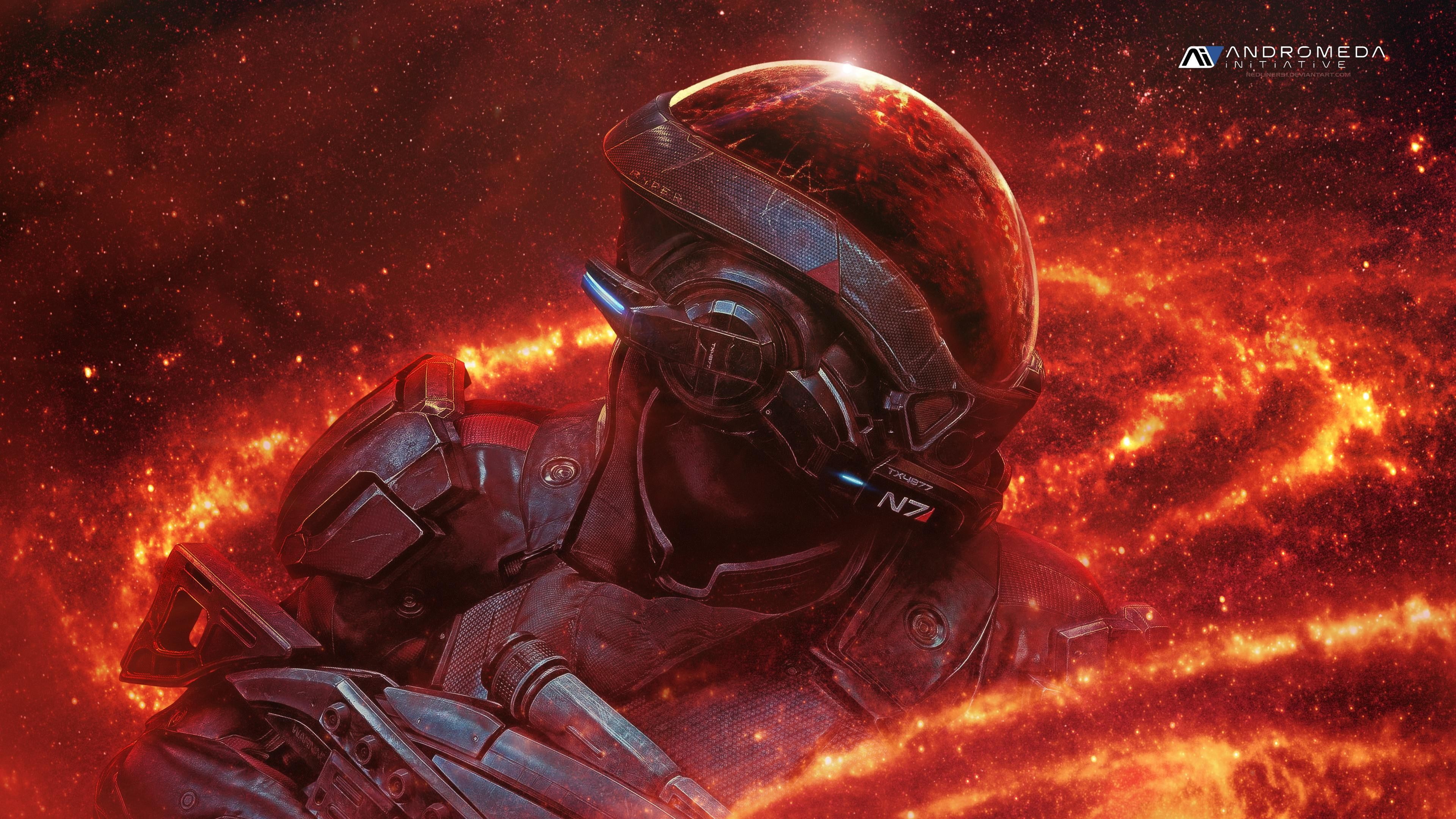 science fiction, video games, futuristic, 4K, Mass Effect: Andromeda, Video Game Art, HD Wallpaper