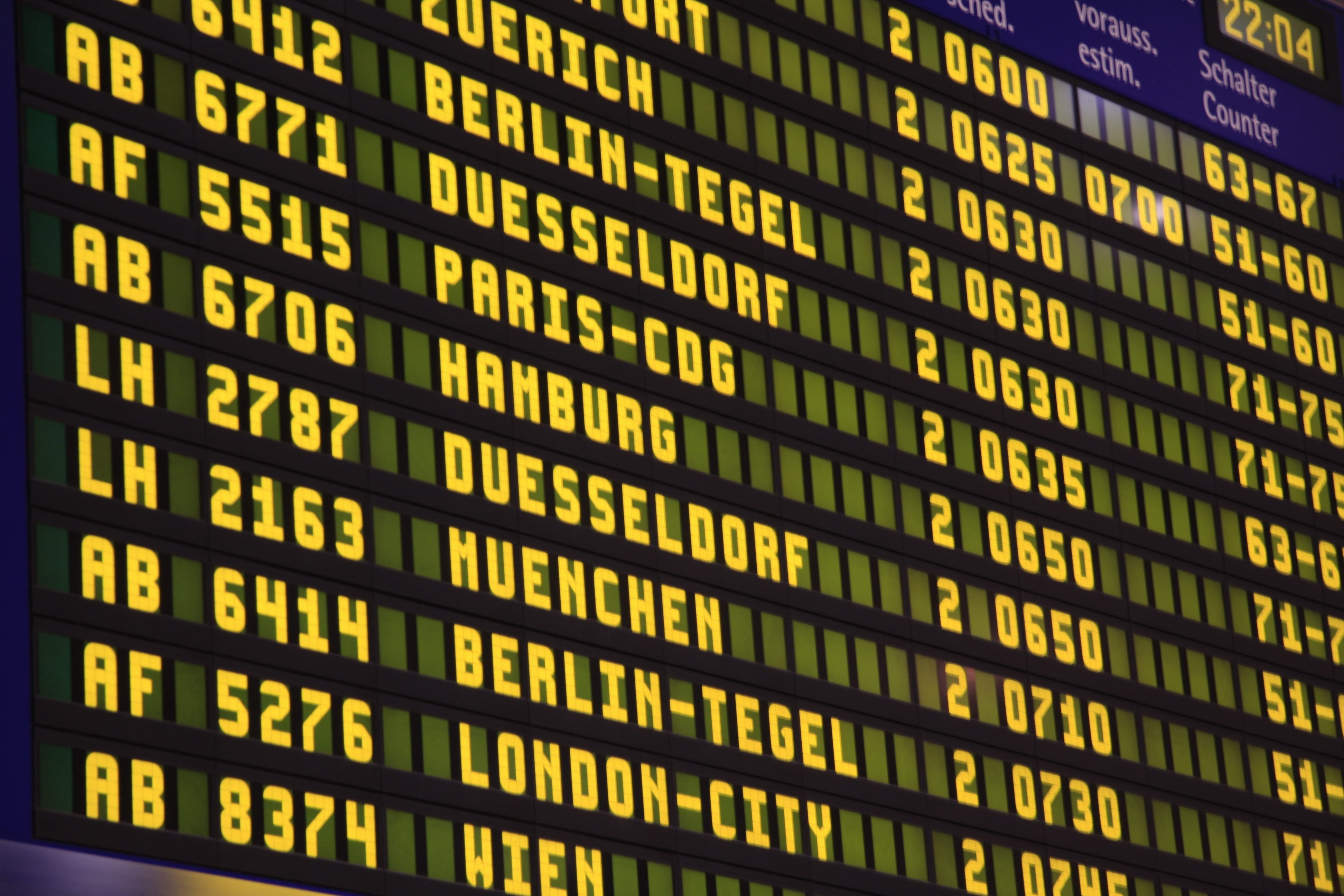 airport, ad, scoreboard, digital display, departure, flight, western script, screen, close-up, board, information, lighted, communication, in a row, number, HD Wallpaper