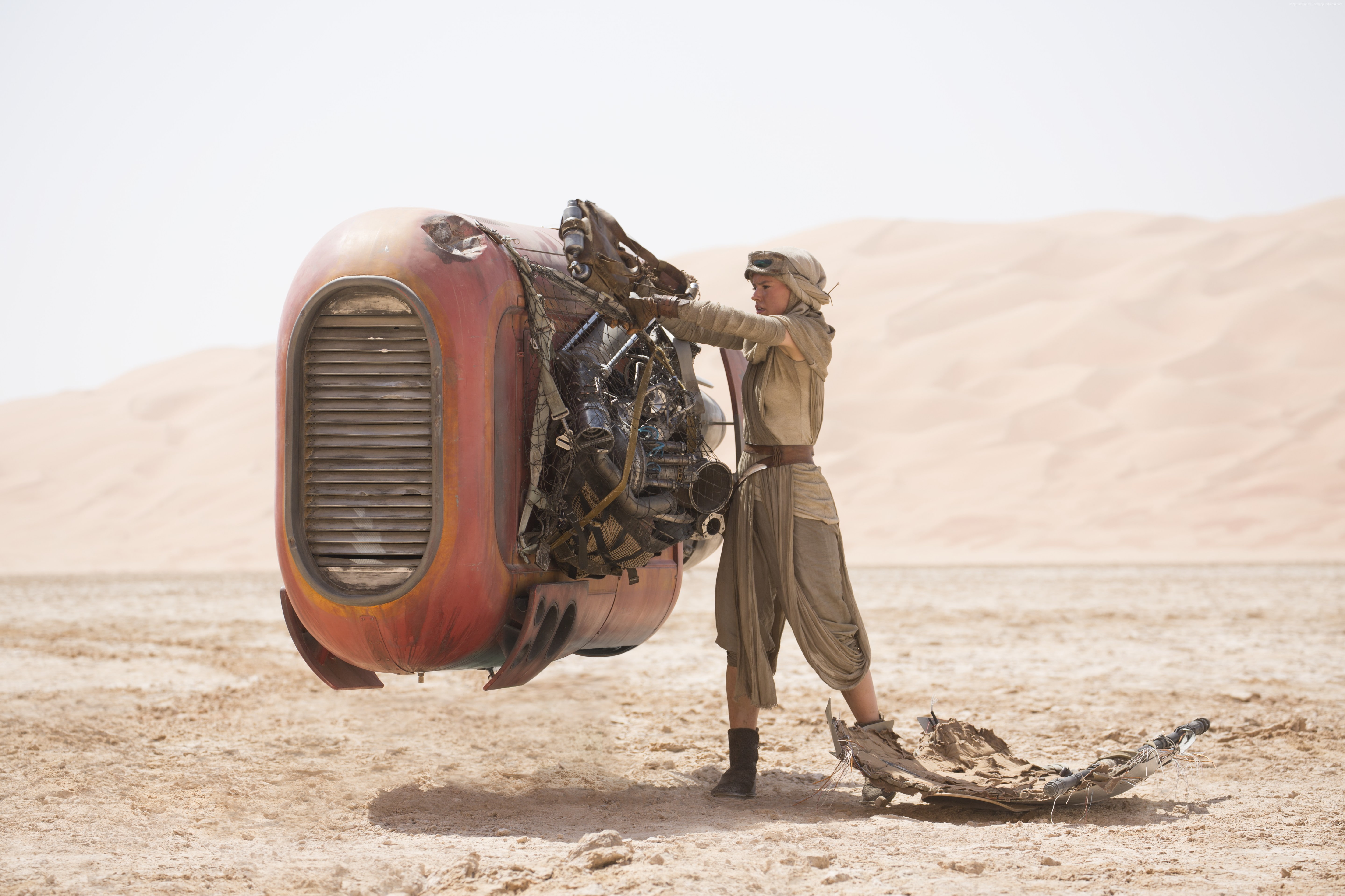 5K, Star Wars: Episode VII - The Force Awakens, Daisy Ridley, HD Wallpaper