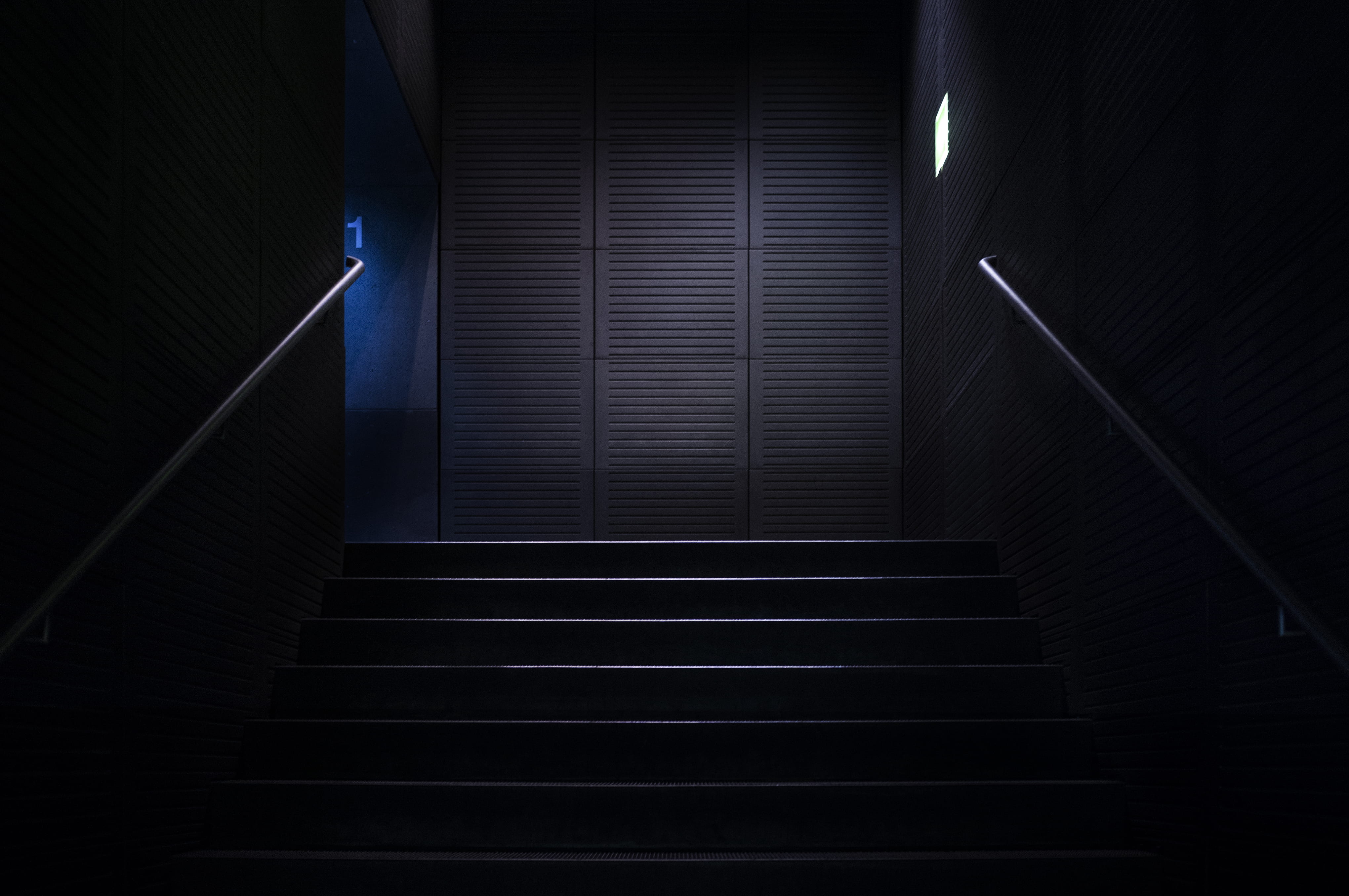 built structure, wooden, absence, dark, night, drama, stpe, low angle view, lighting equipment, cabinet, line, the way forward, empty, pattern, gray, architecture, HD Wallpaper